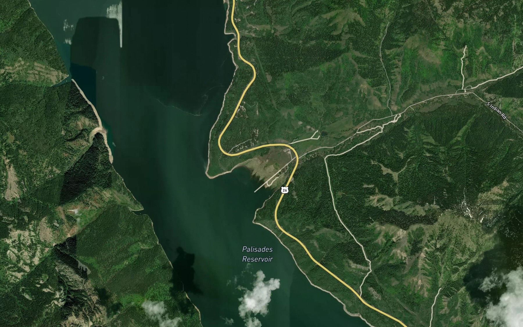 Satellite map of the Spring Run