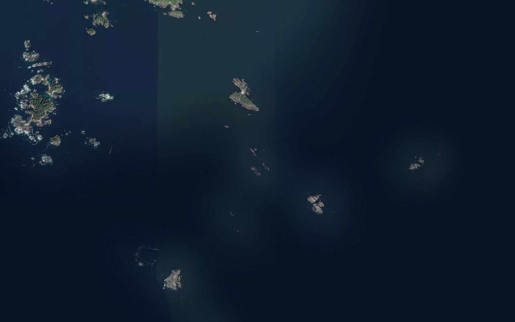 Satellite map of the Sykes Reef