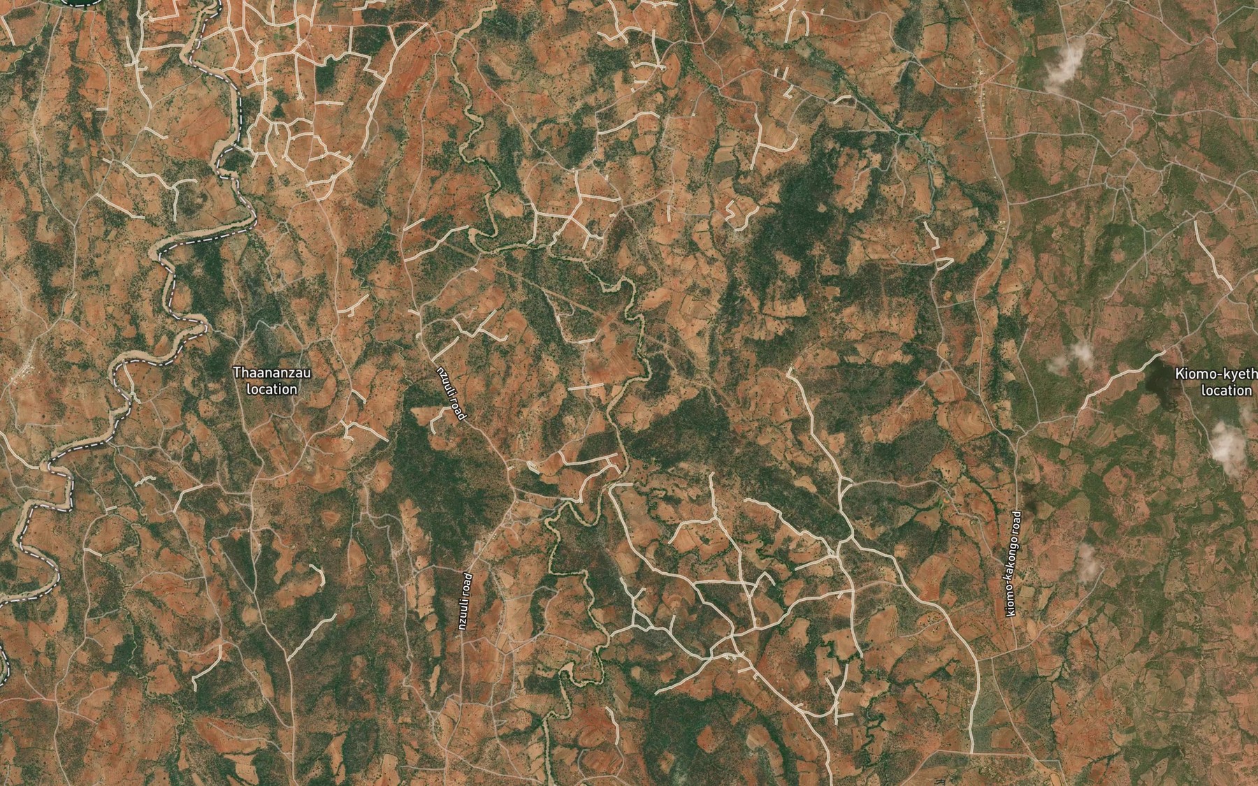Satellite map of the Karunja