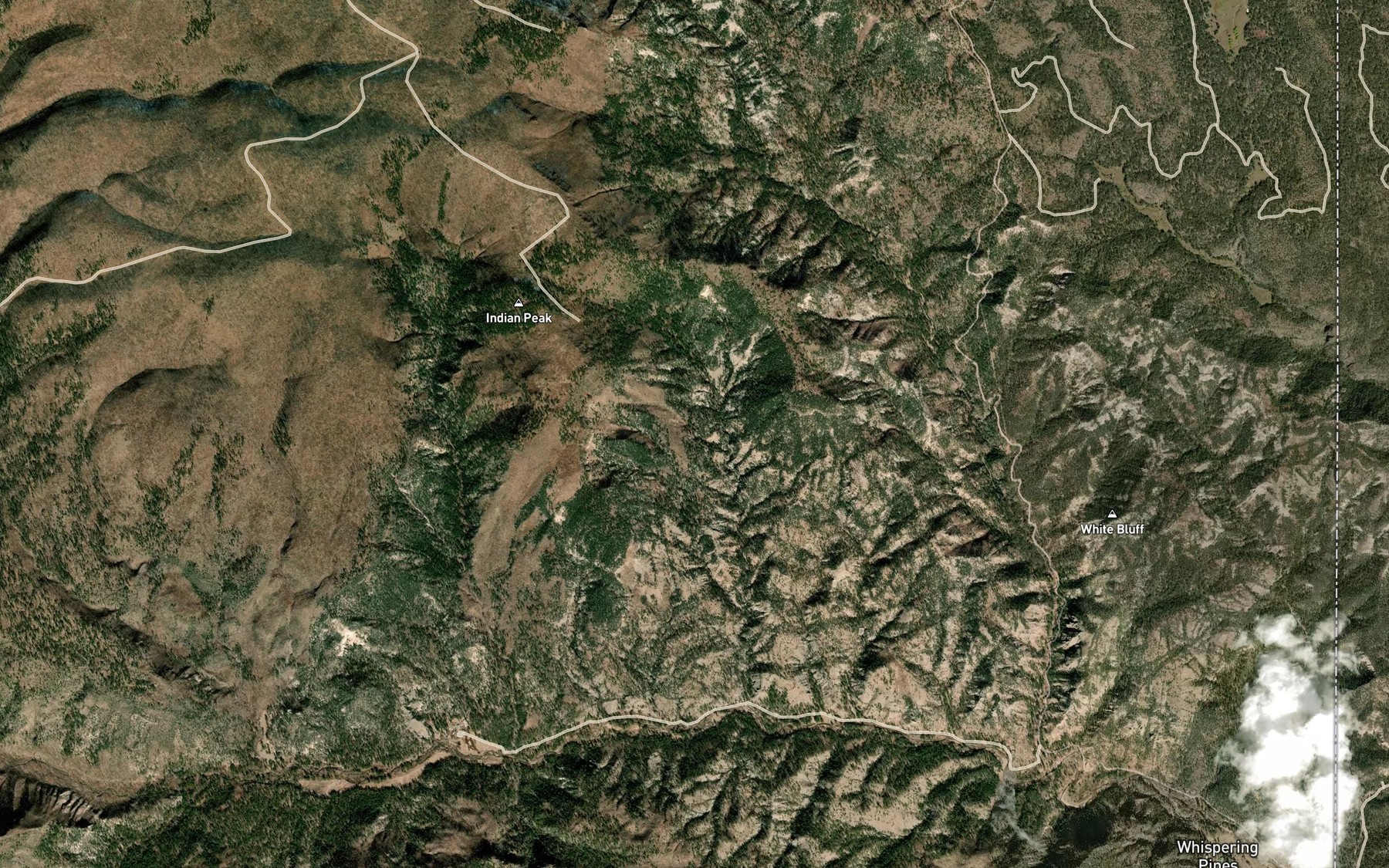 Satellite map of the Lower Ke Spring