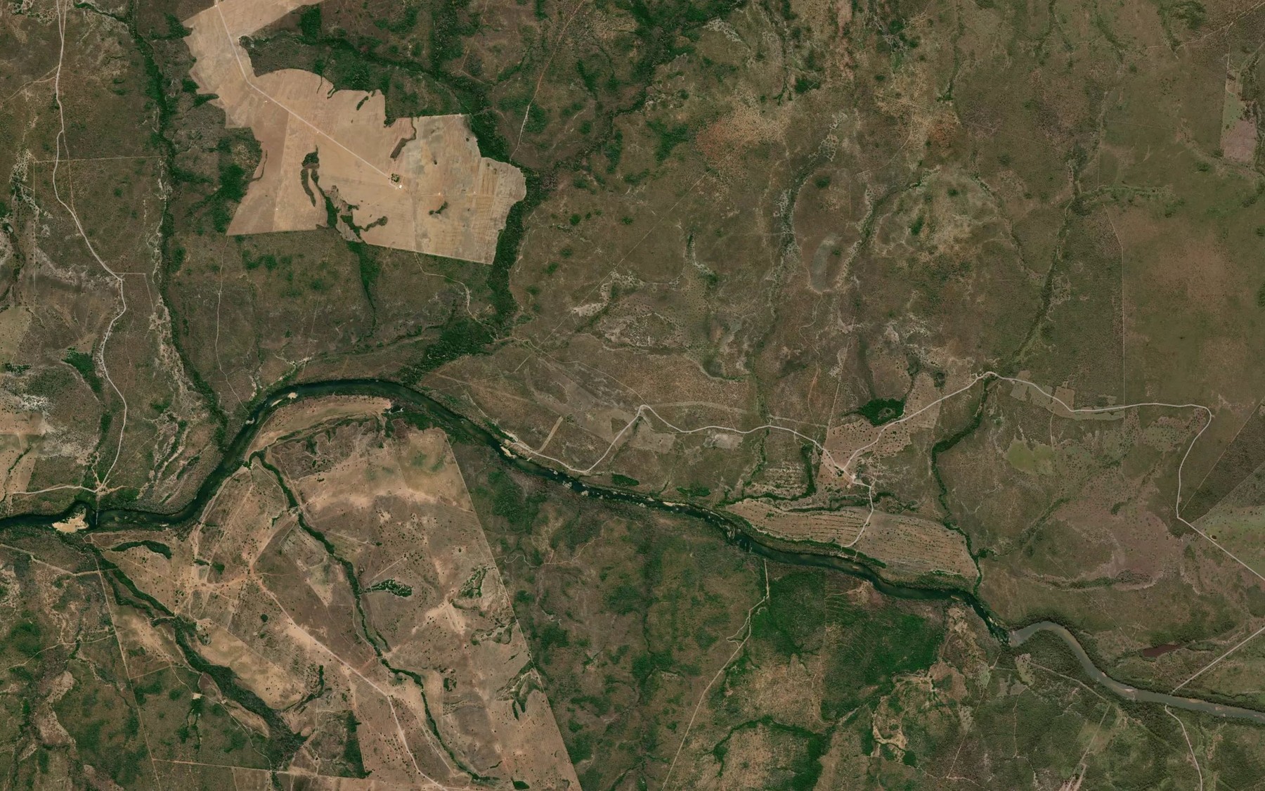 Satellite map of the Ribeirao Agua Suja