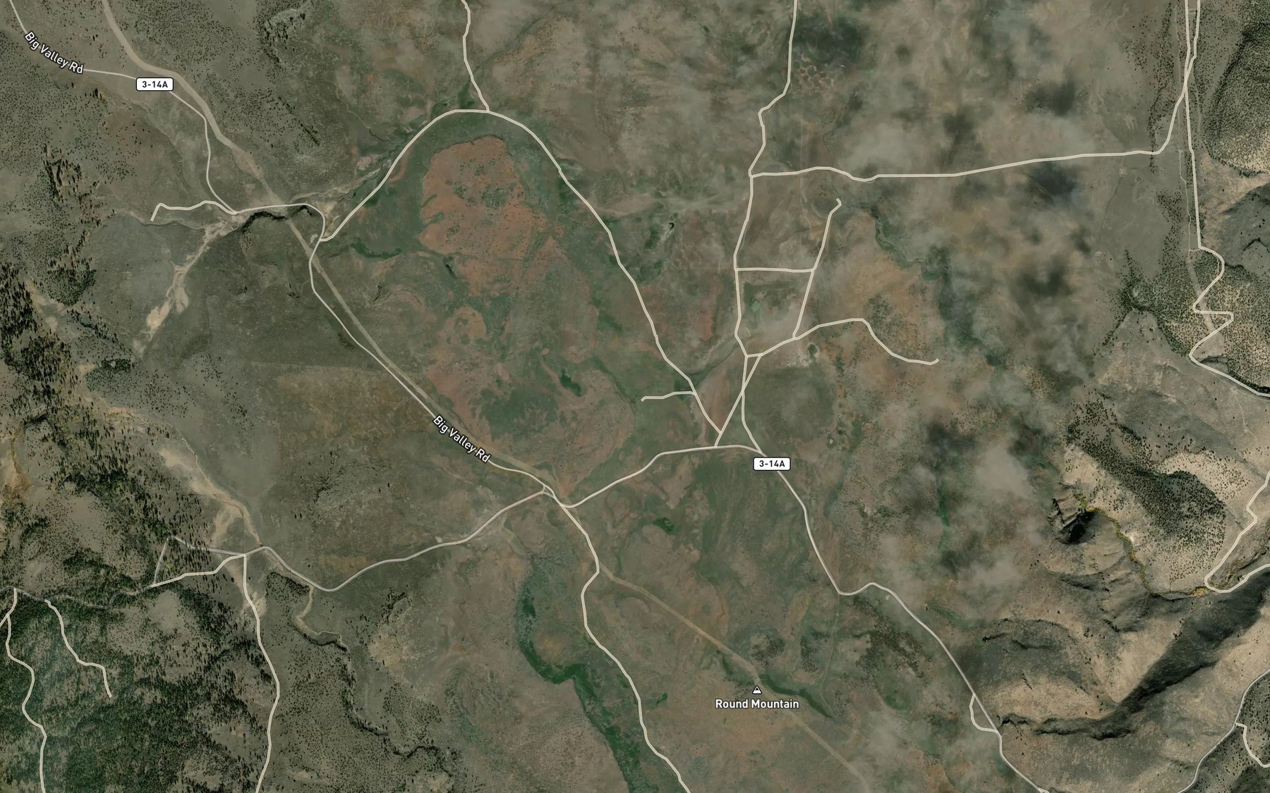 Satellite map of the Dismal Spring