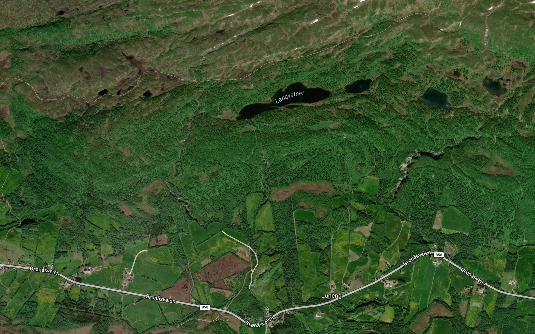 Satellite map of the Mellaelva
