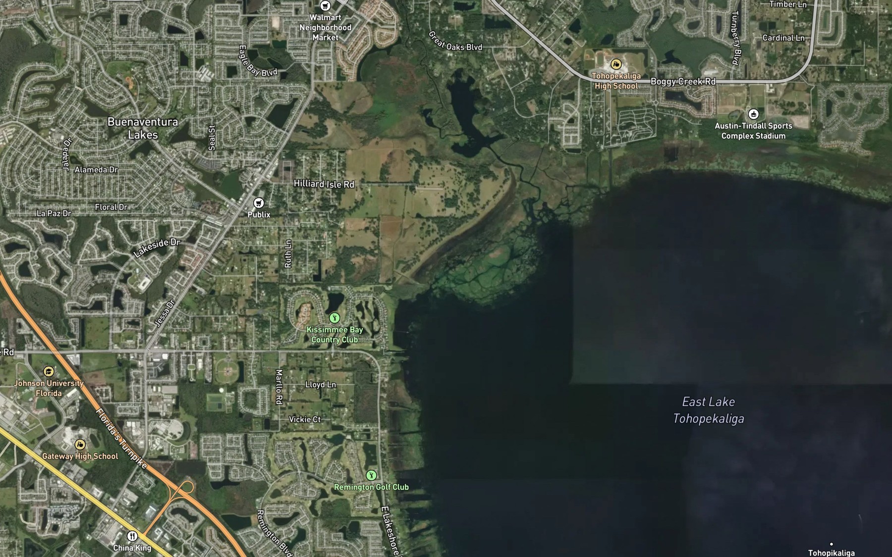 Satellite map of the Spot 6