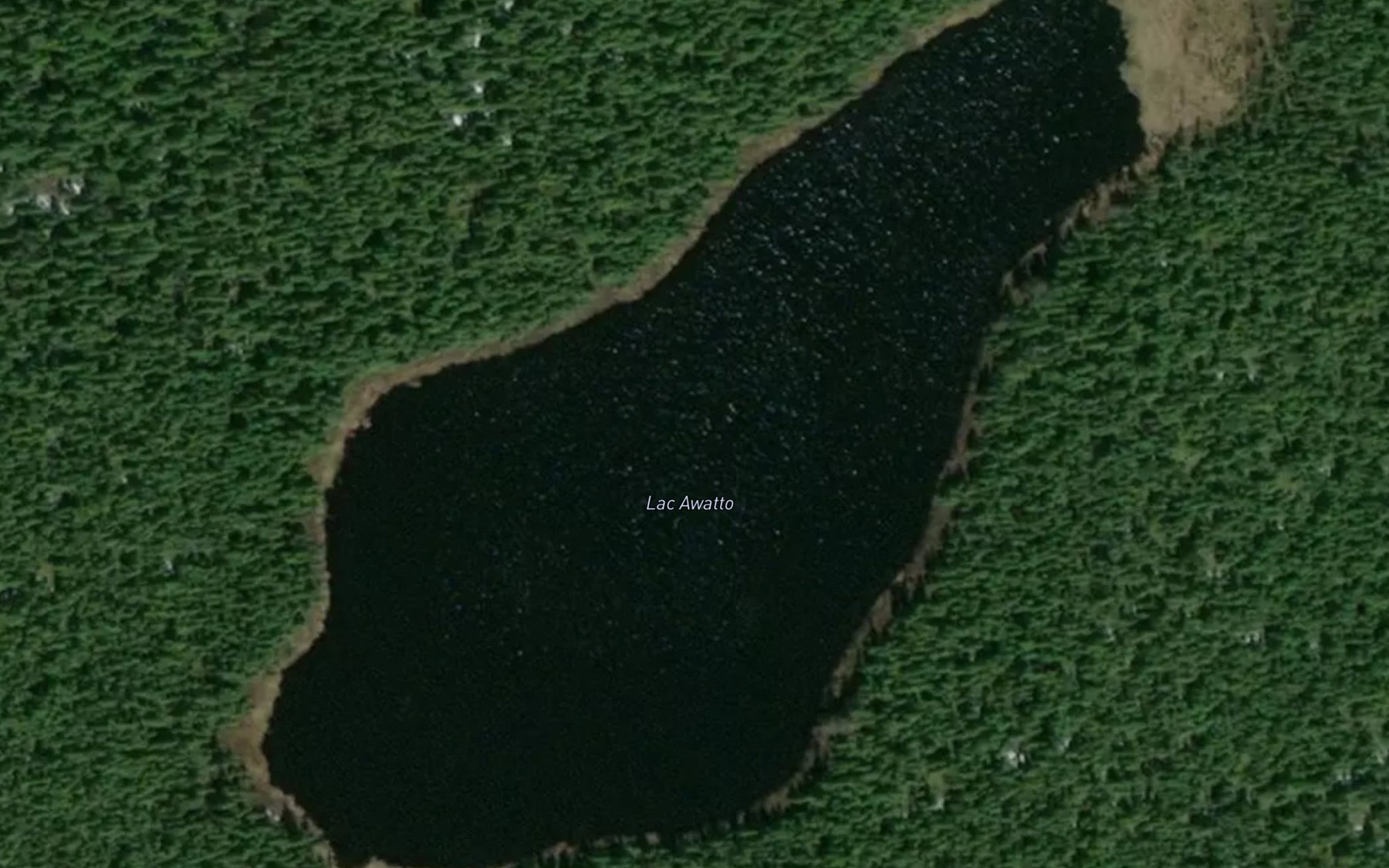 Satellite map of the Lac Awatto