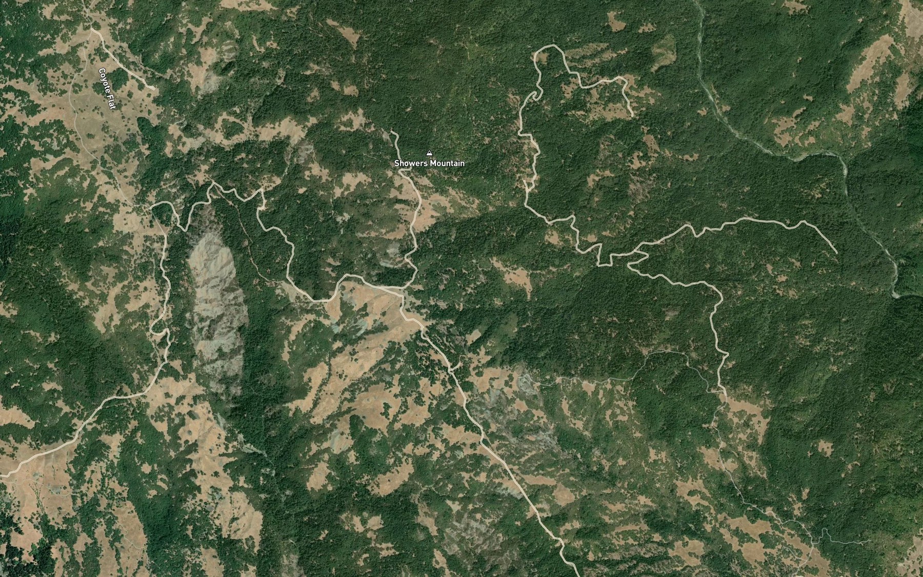 Satellite map of the Indian Spring