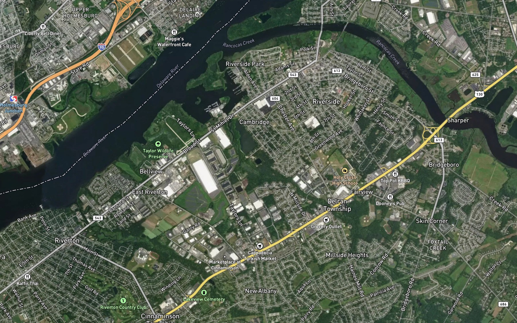 Satellite map of the Lake Lonnie