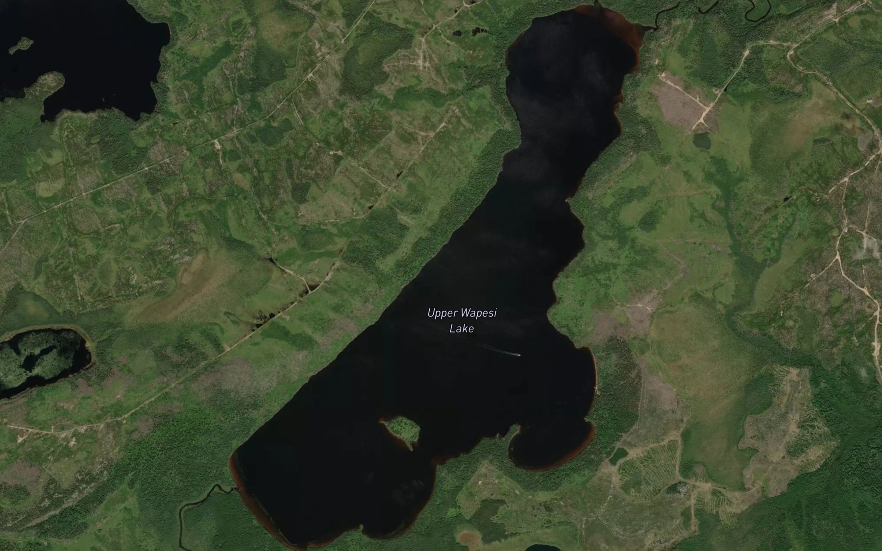 Satellite map of the Upper Wapesi Lake