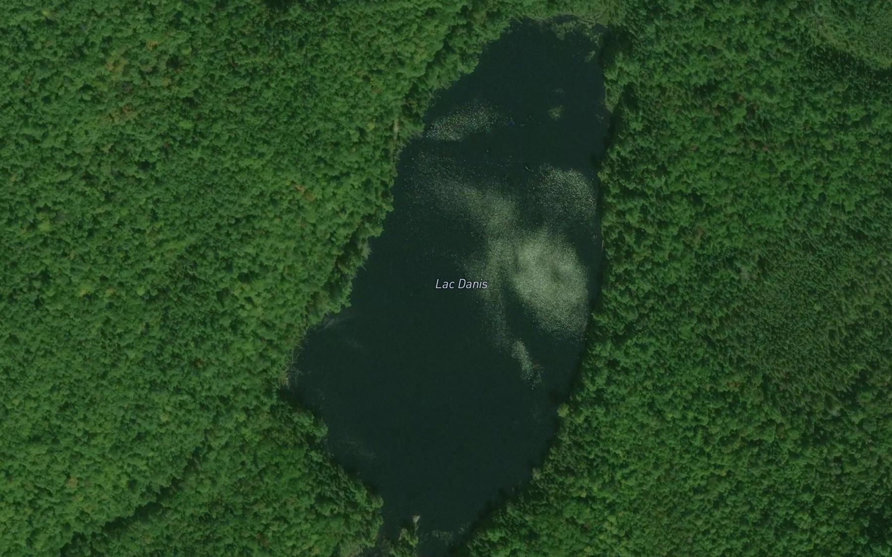 Satellite map of the Lac Danis
