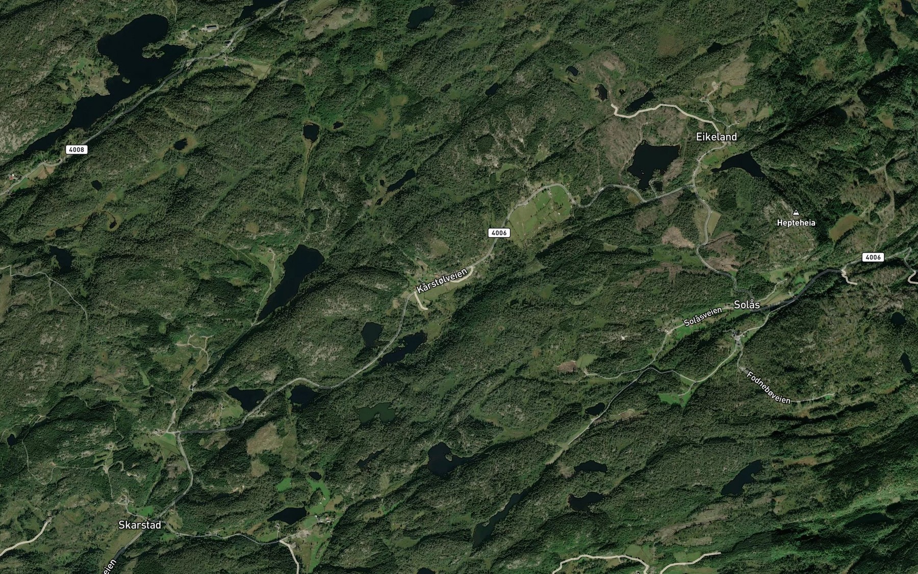 Satellite map of the Kvernhusbekken