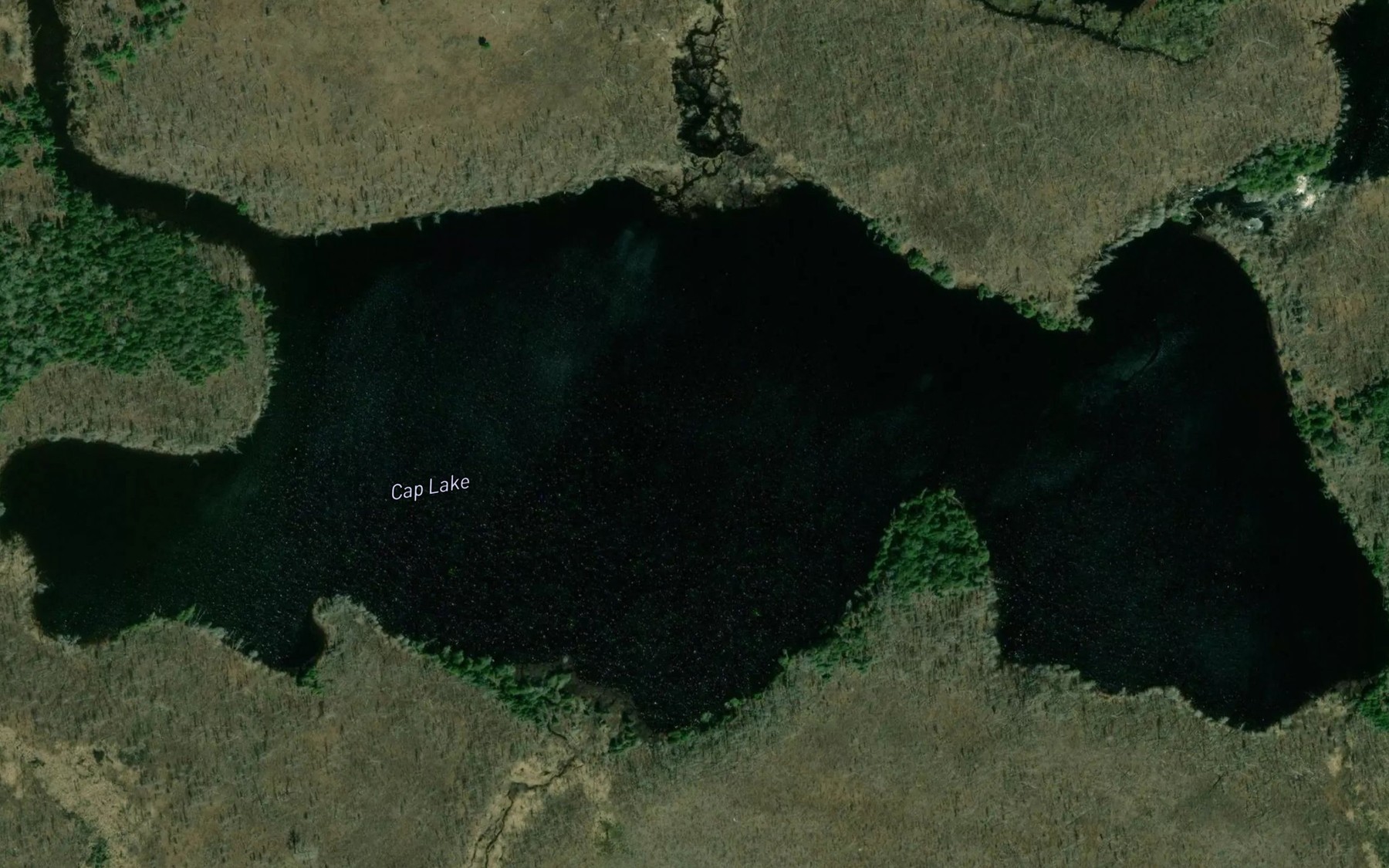Satellite map of the Cap Lake