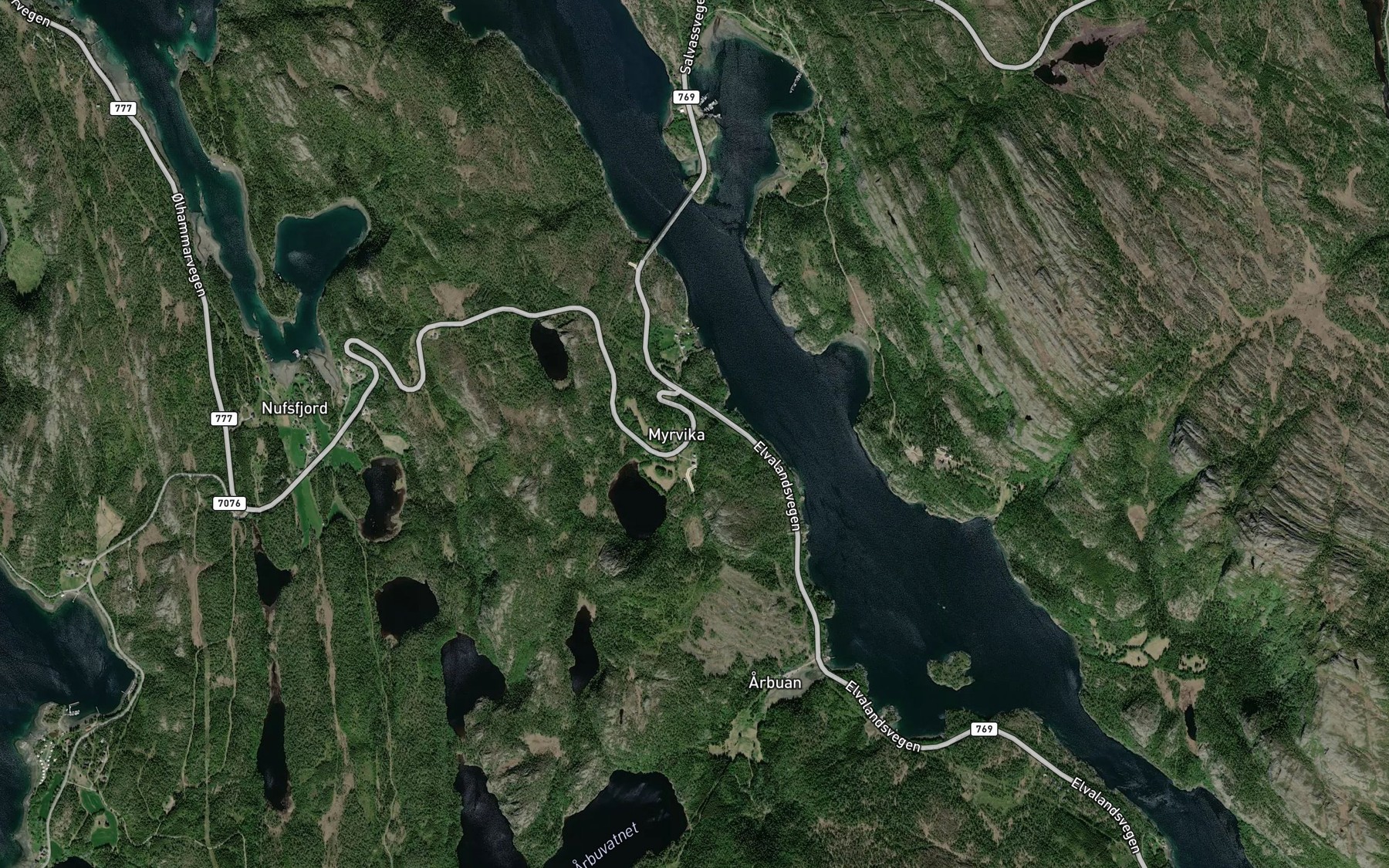 Satellite map of the Saghuselva