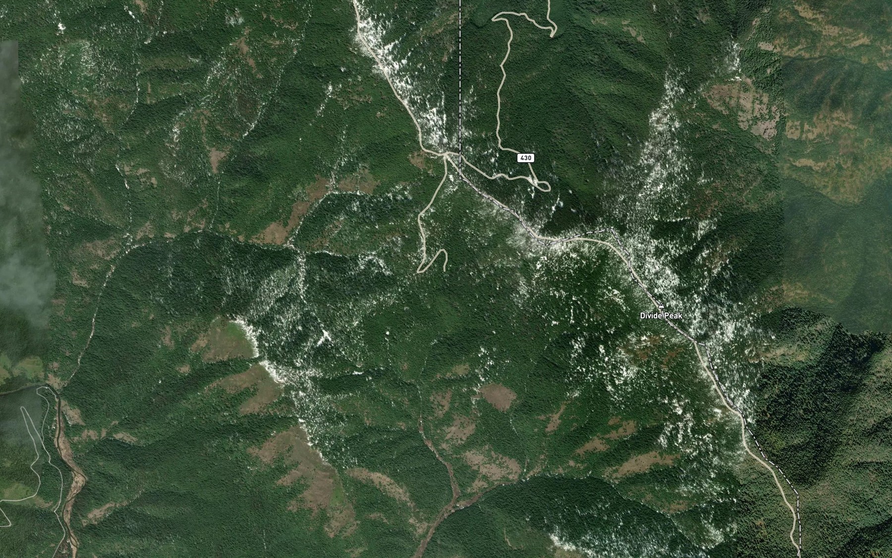 Satellite map of the Jordan Springs