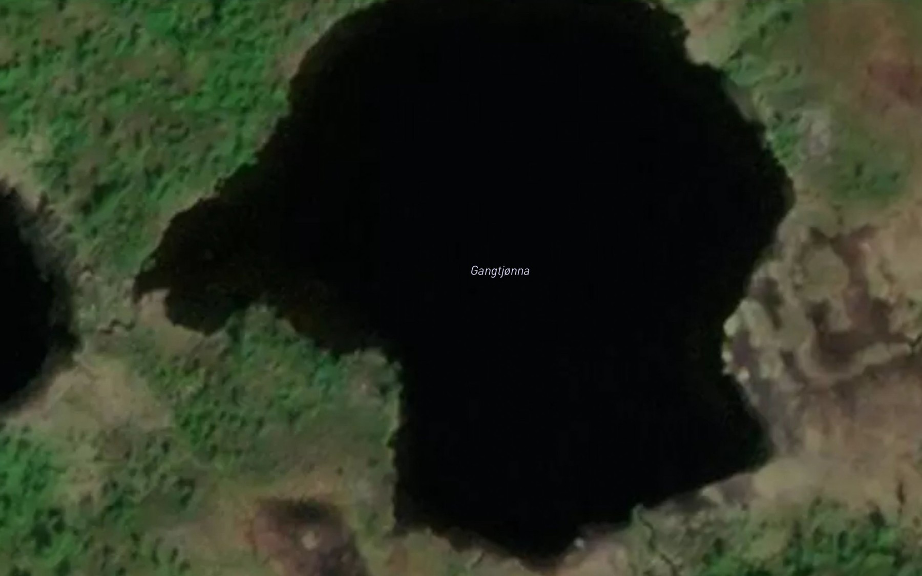 Satellite map of the Gangtjorna