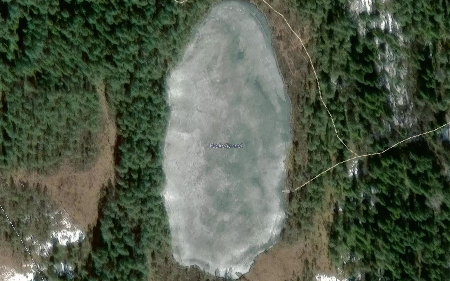 Satellite map of the Vasketjern