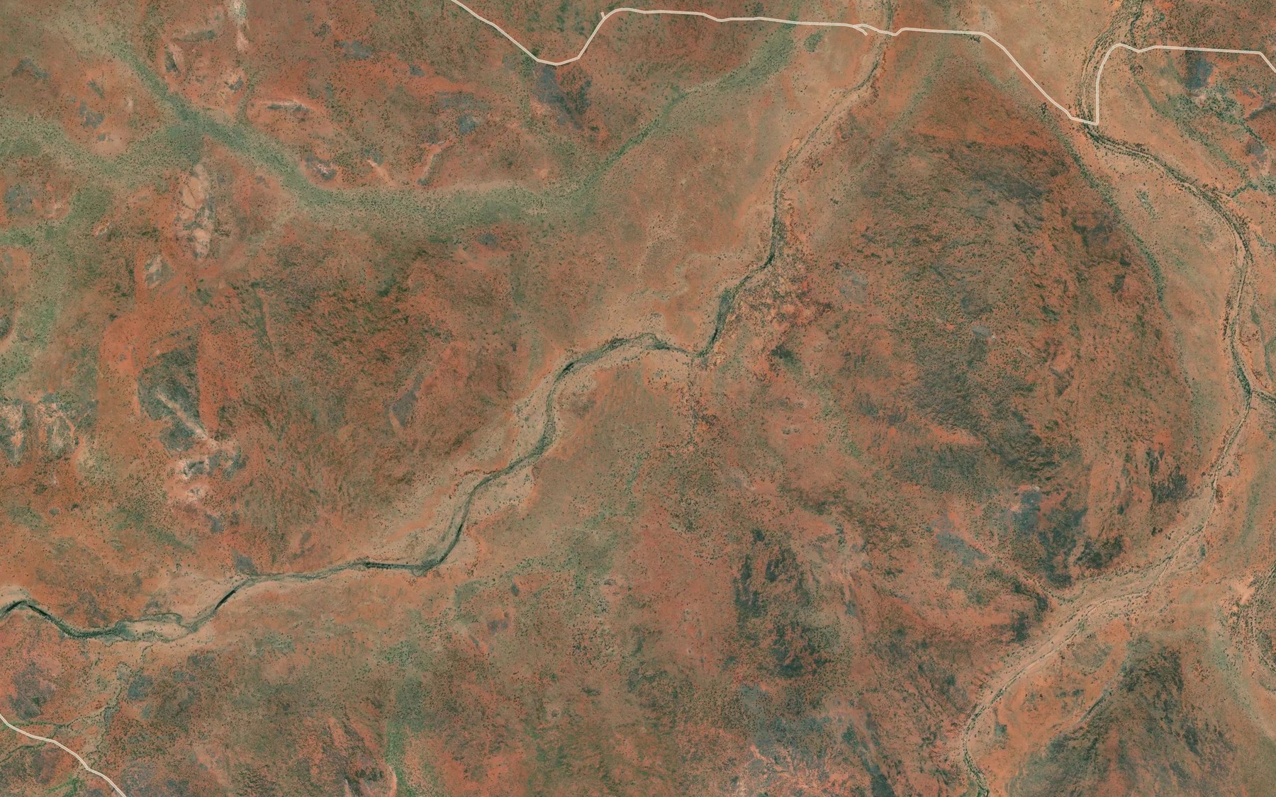 Satellite map of the Morgan Creek