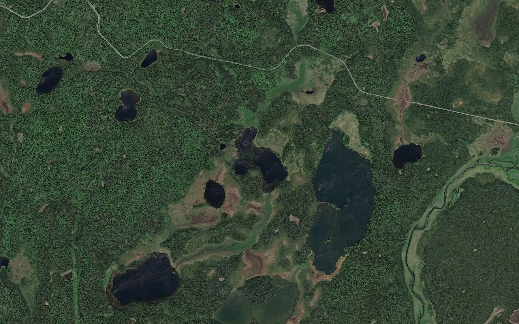 Satellite map of the Decoy Lake