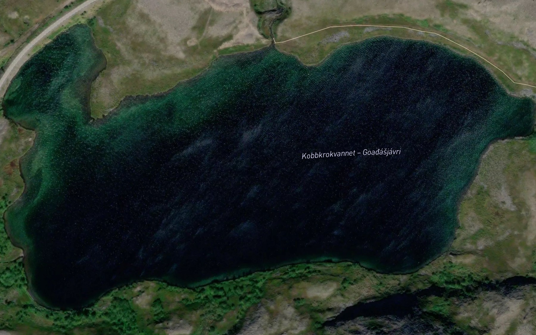 Satellite map of the Goagasjavri