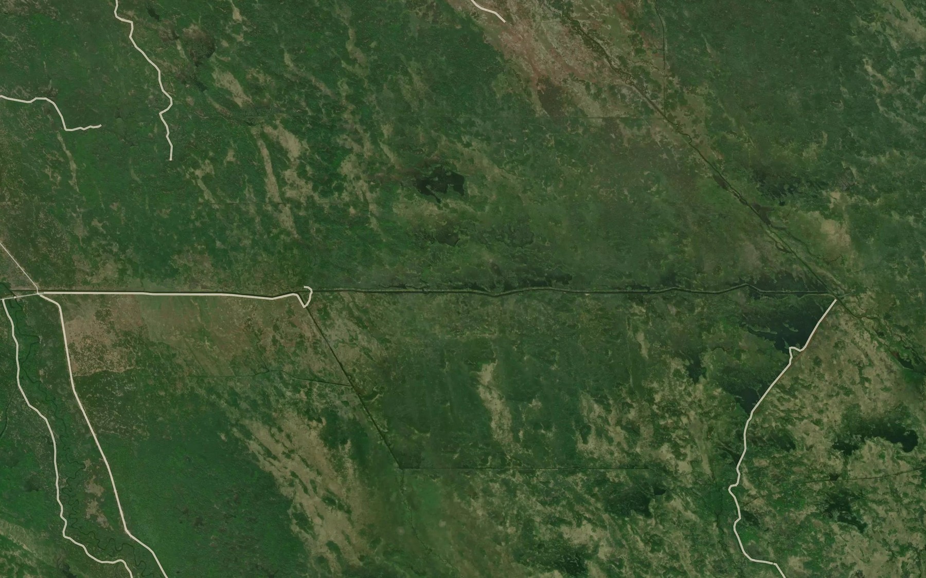 Satellite map of the Unit Number One Diversion Ditch