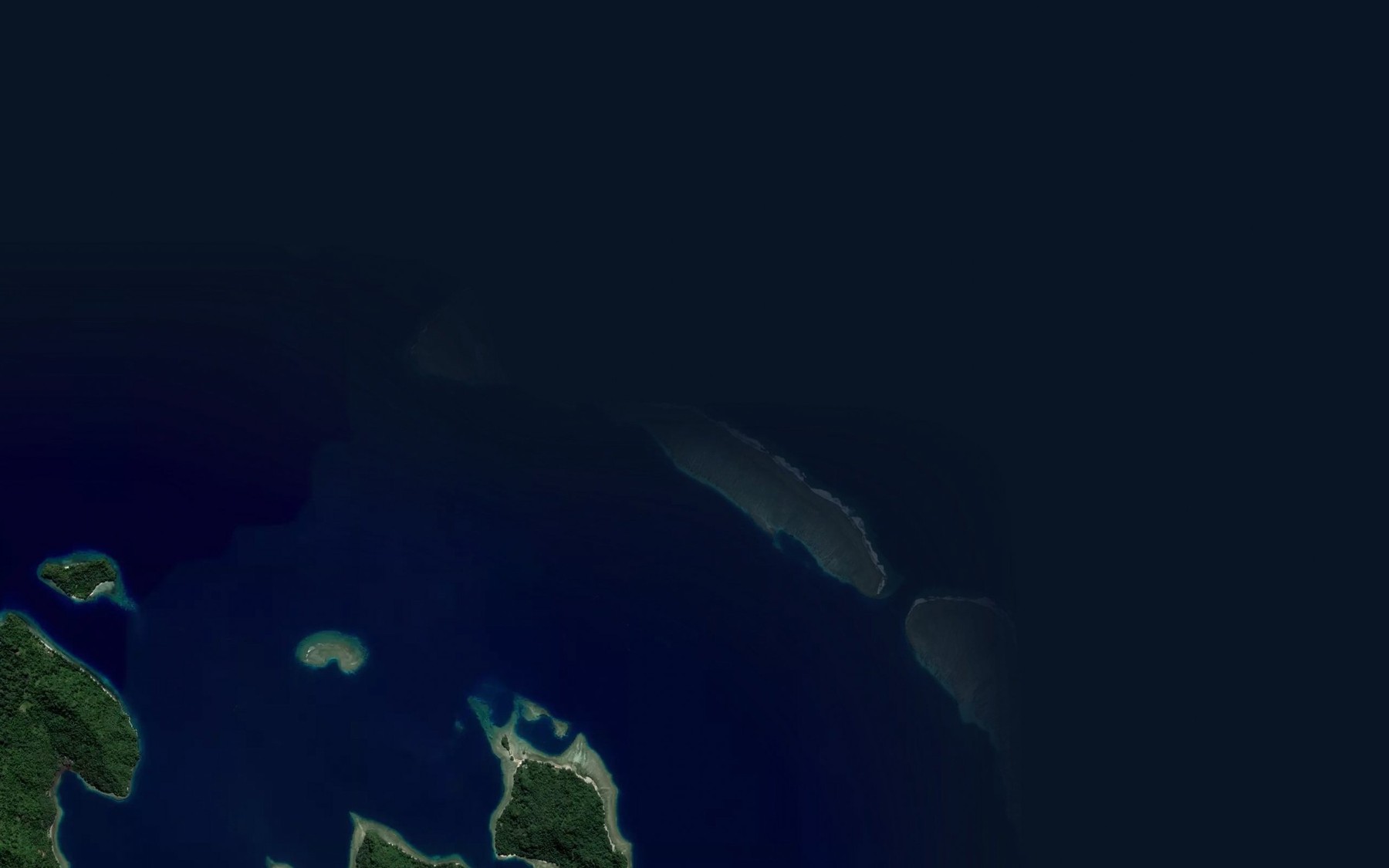 Satellite map of the Moto Reef