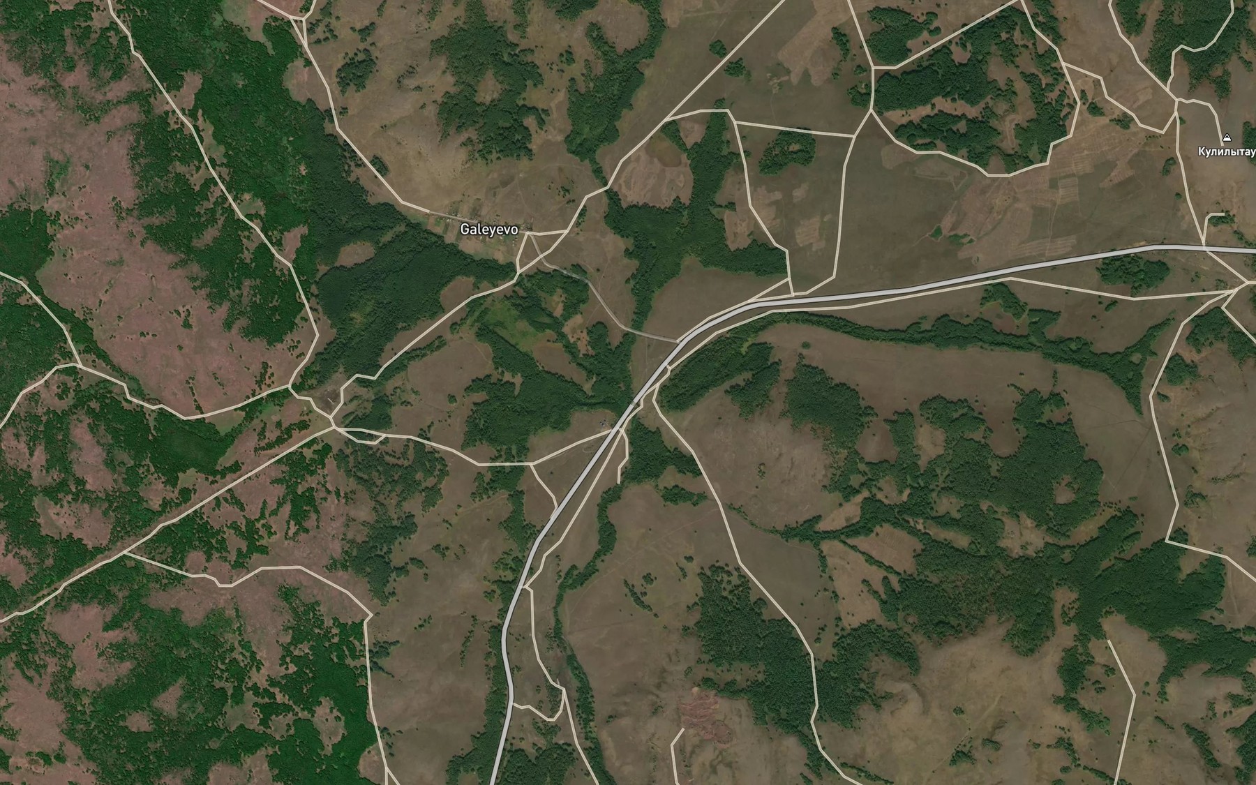 Satellite map of the Kisim