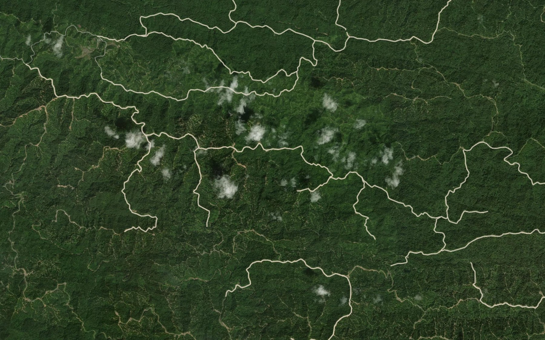 Satellite map of the Sungai Rompong