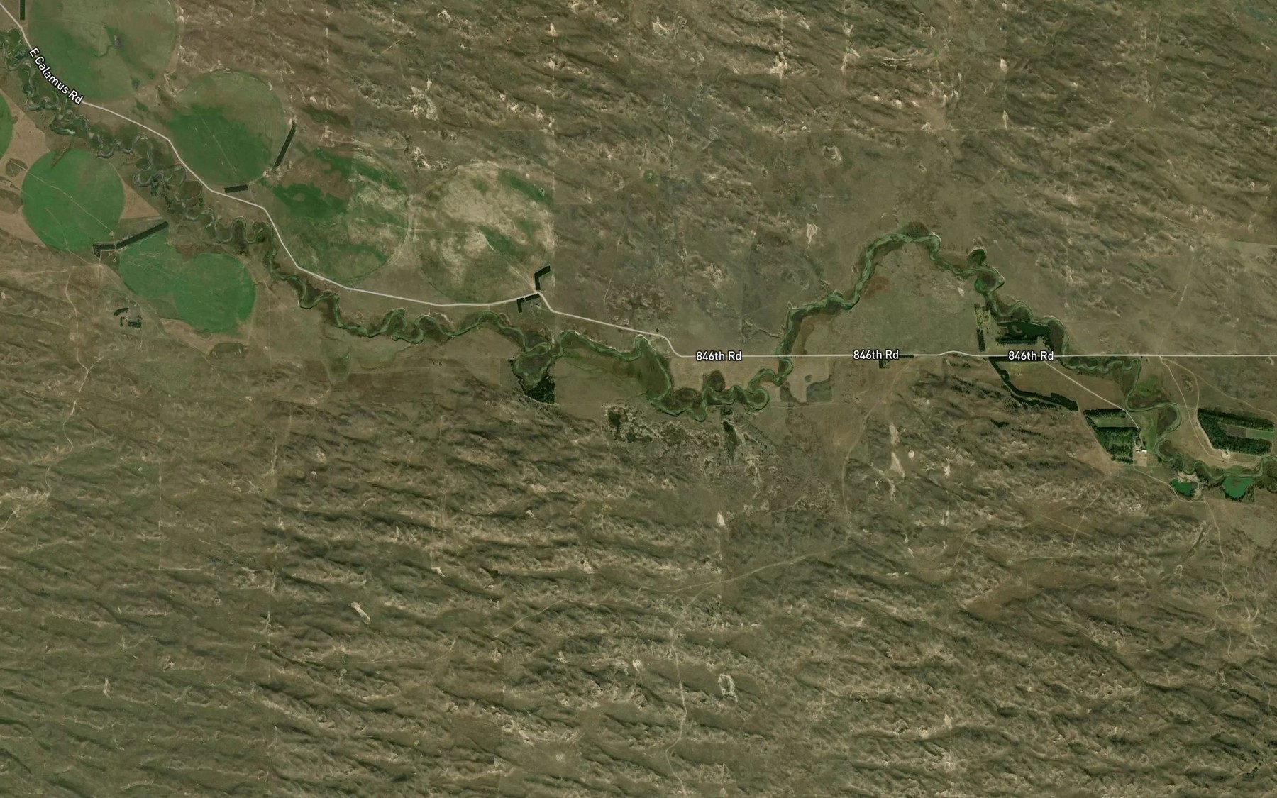 Satellite map of the Boiling Spring