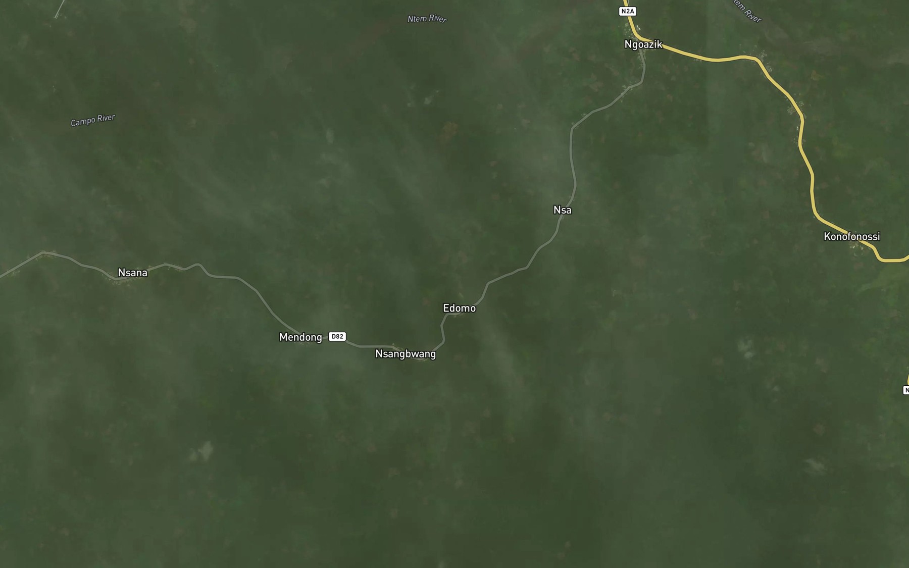 Satellite map of the Mebama
