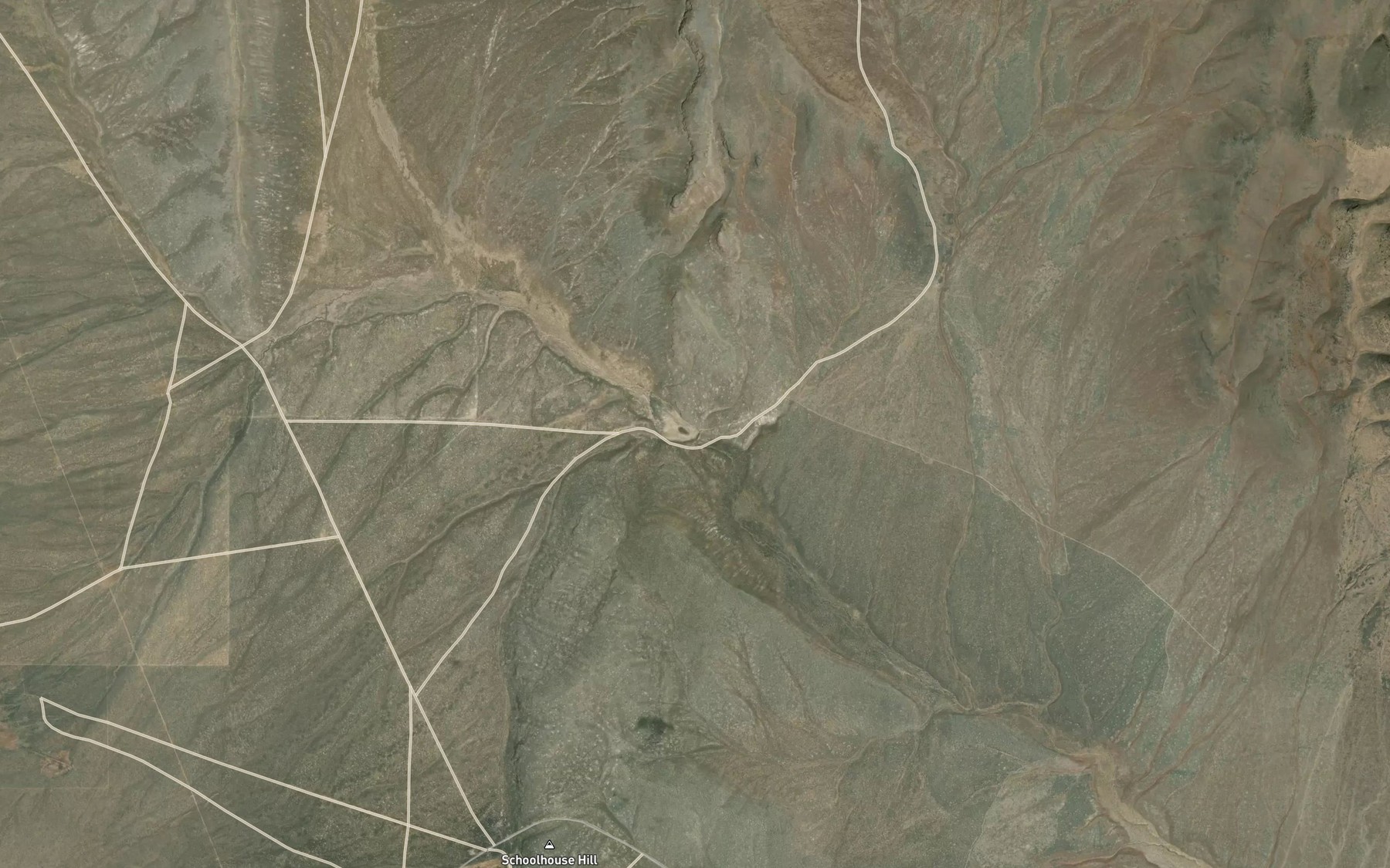 Satellite map of the Echave Reservoir