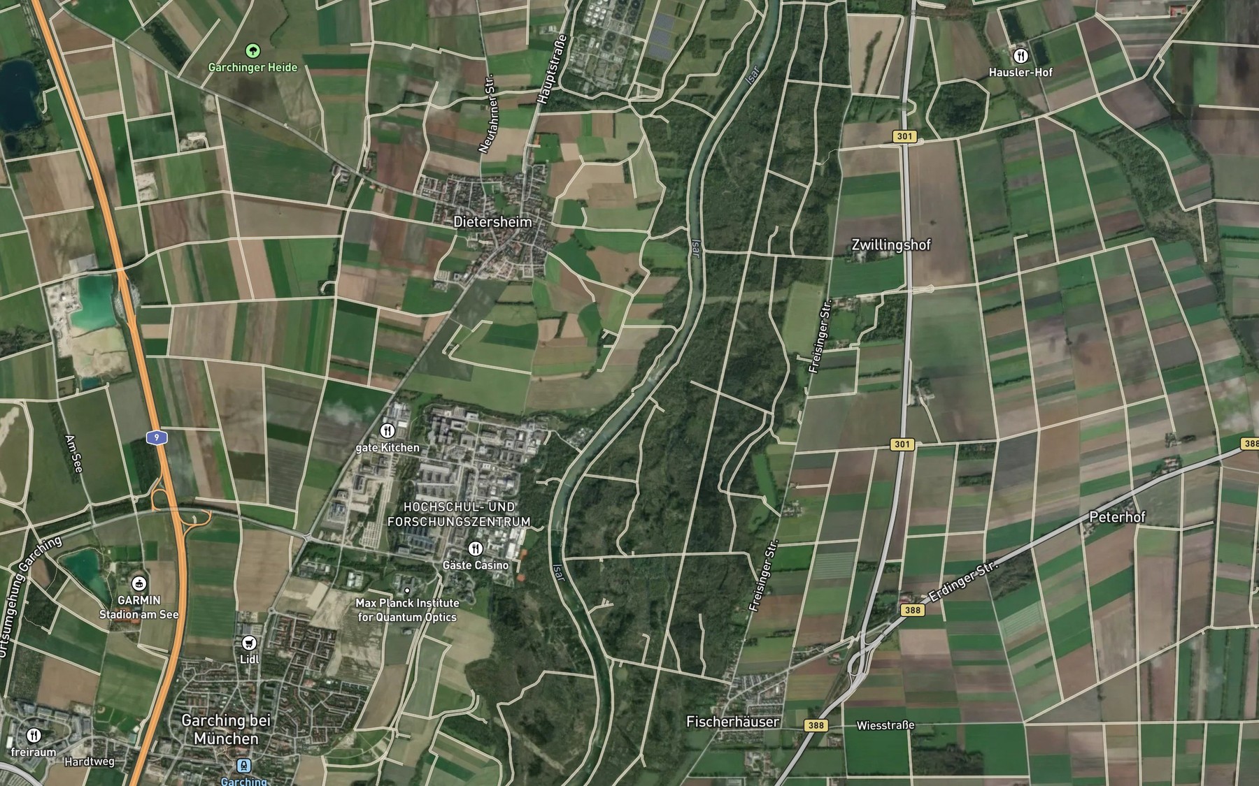 Satellite map of the Muhlbach