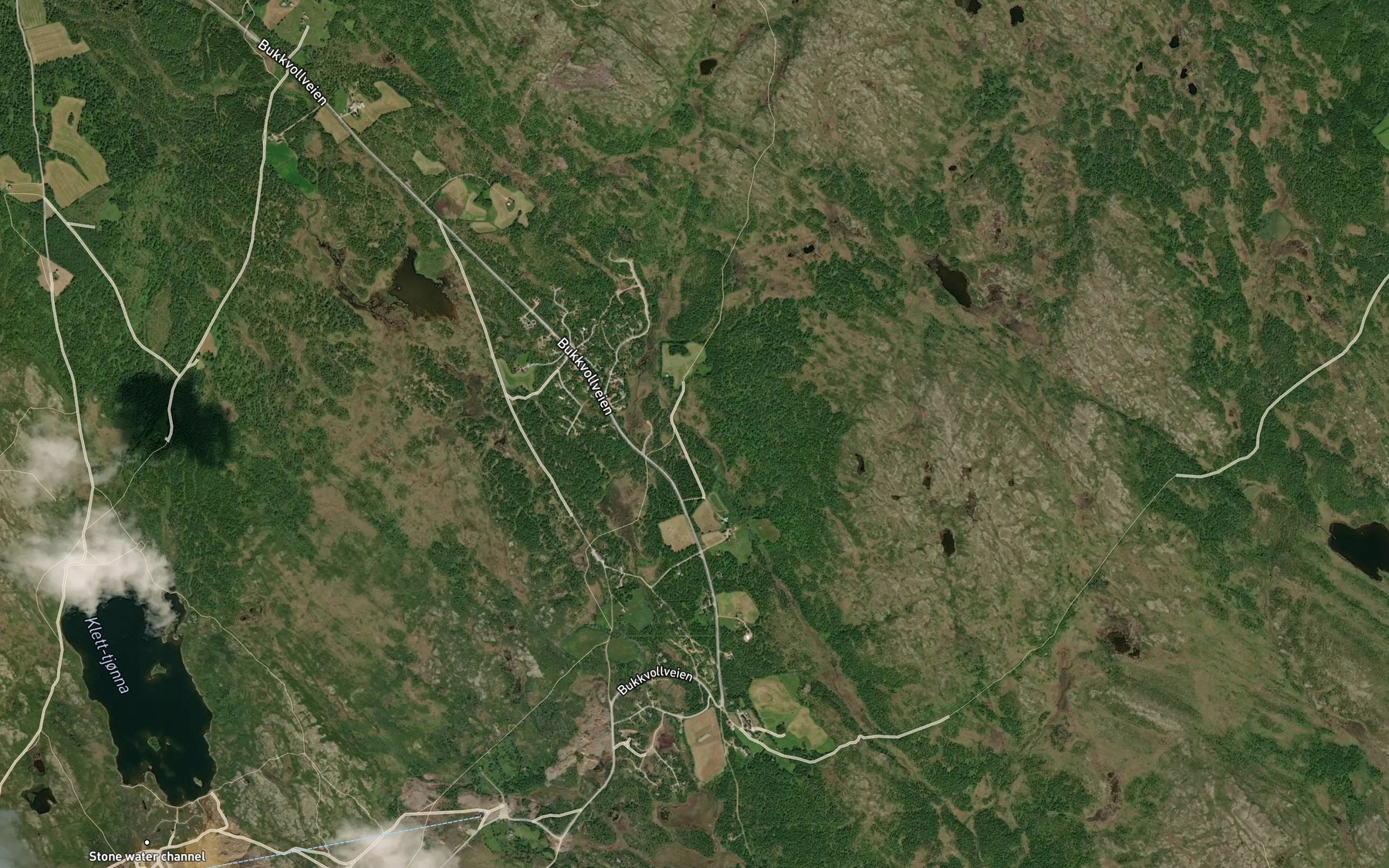 Satellite map of the Kubekken