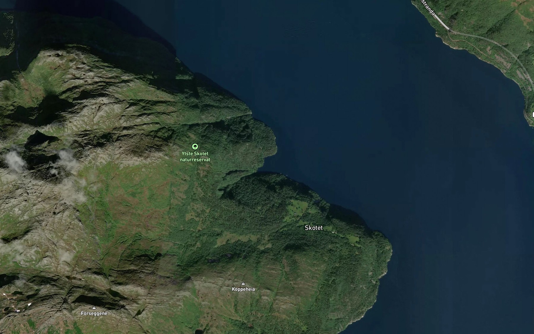 Satellite map of the Volvika