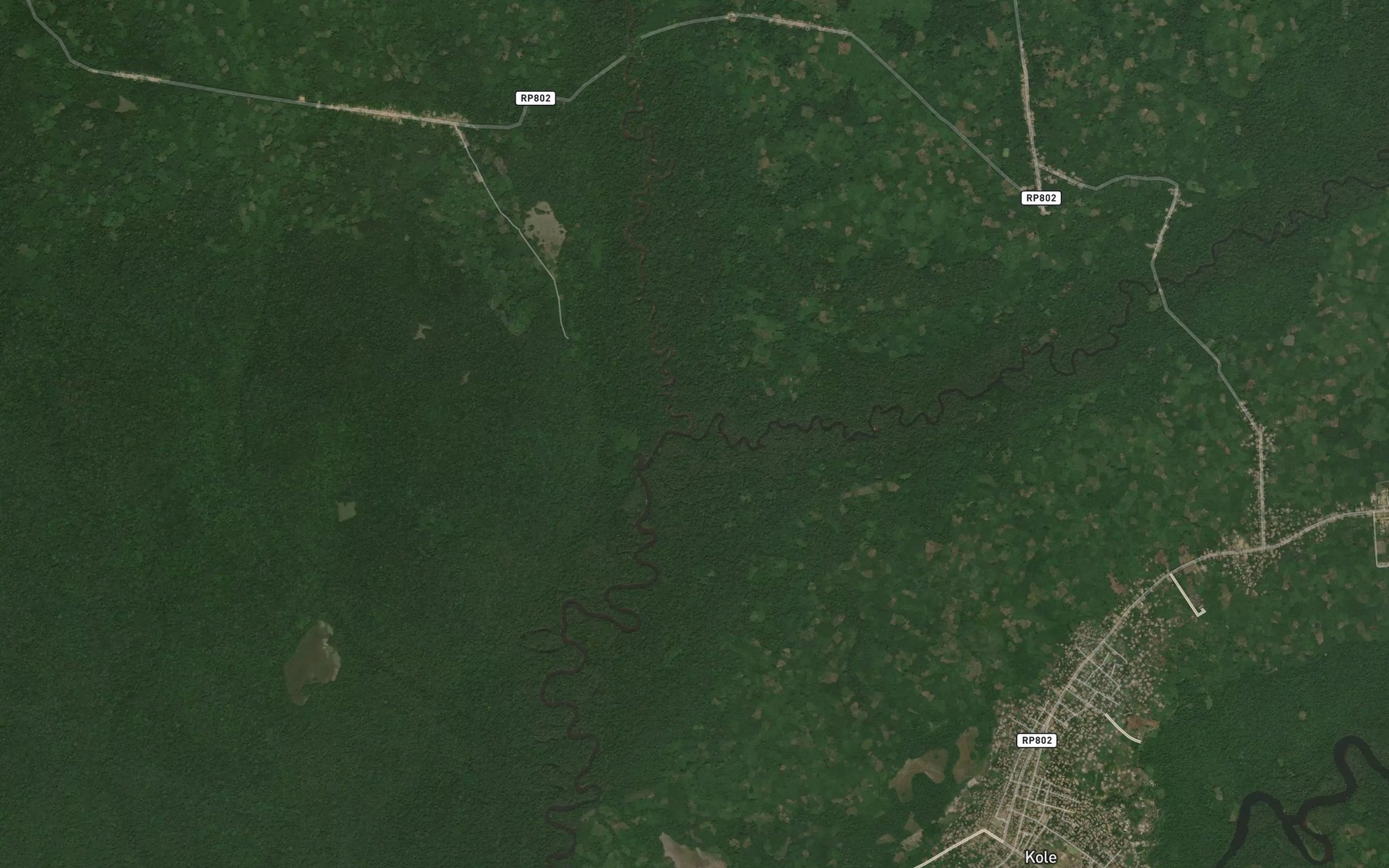 Satellite map of the Oloma