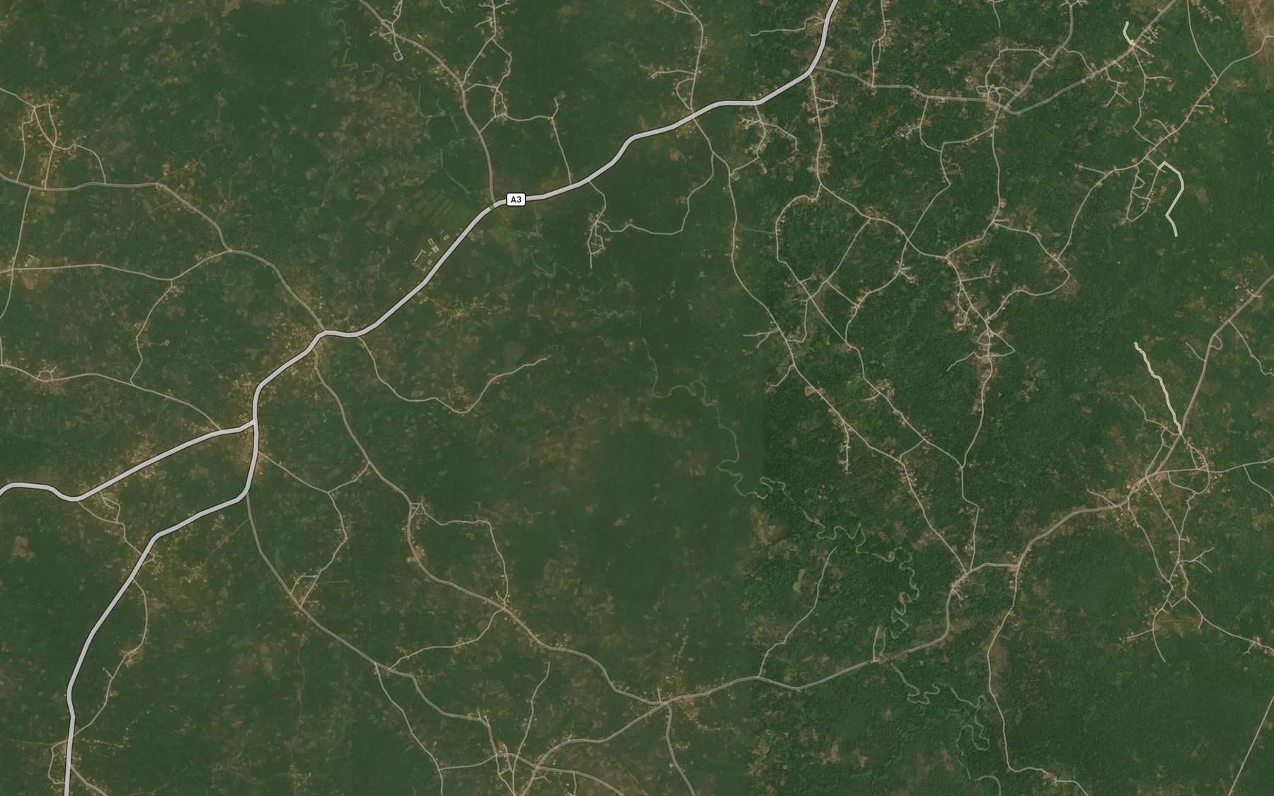 Satellite map of the River Iyeochara