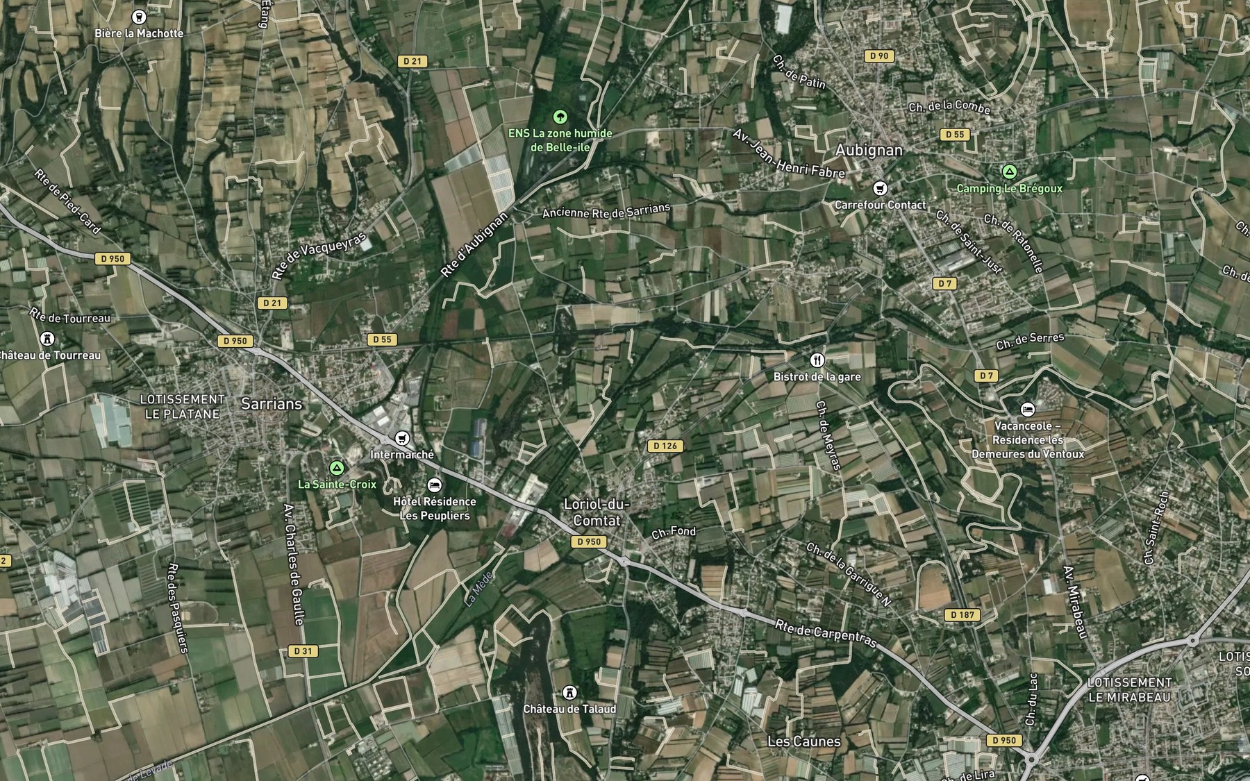 Satellite map of the Mede