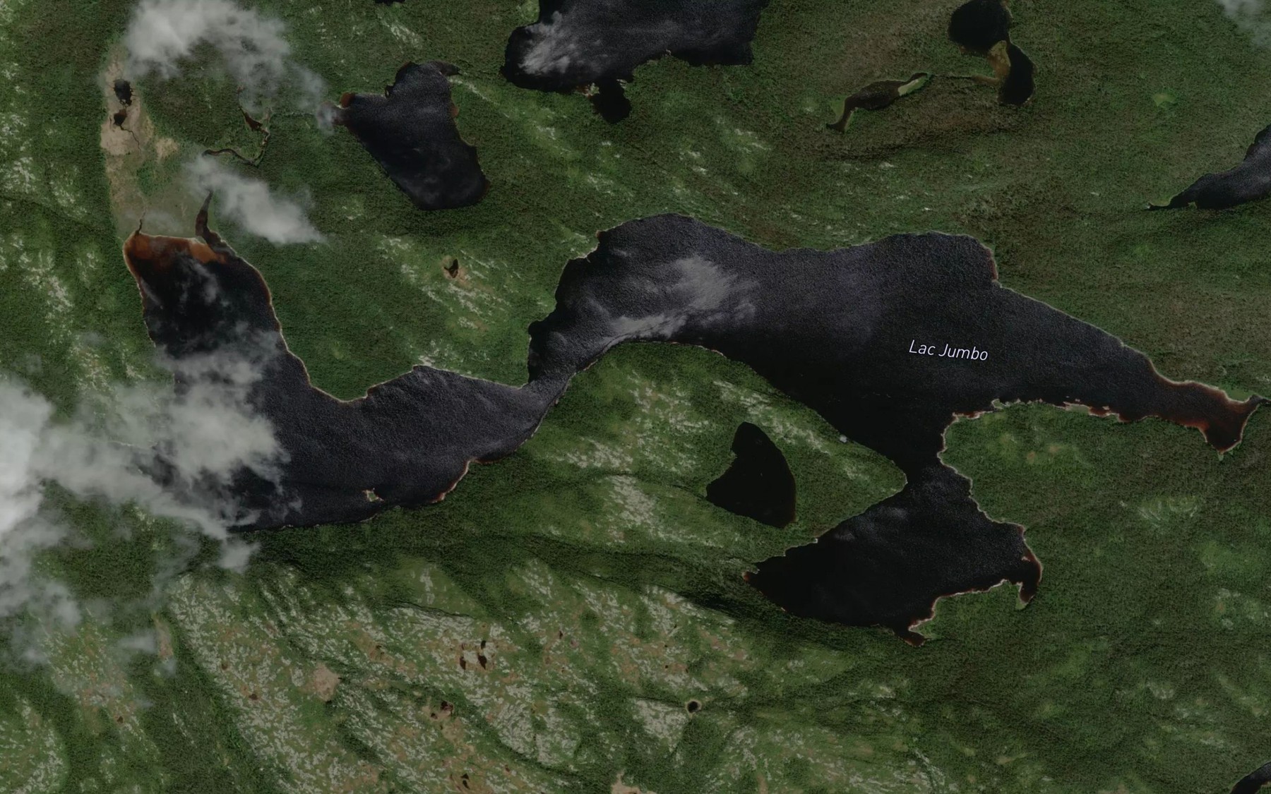 Satellite map of the Lac Jumbo