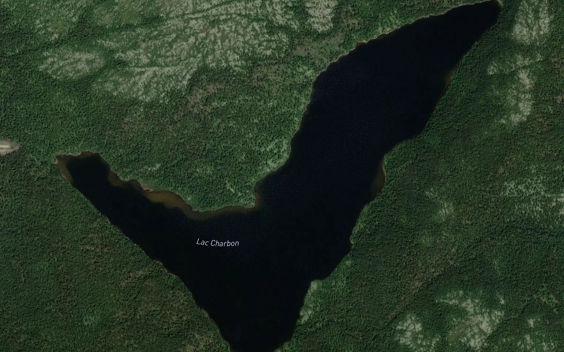 Satellite map of the Lac Charbon