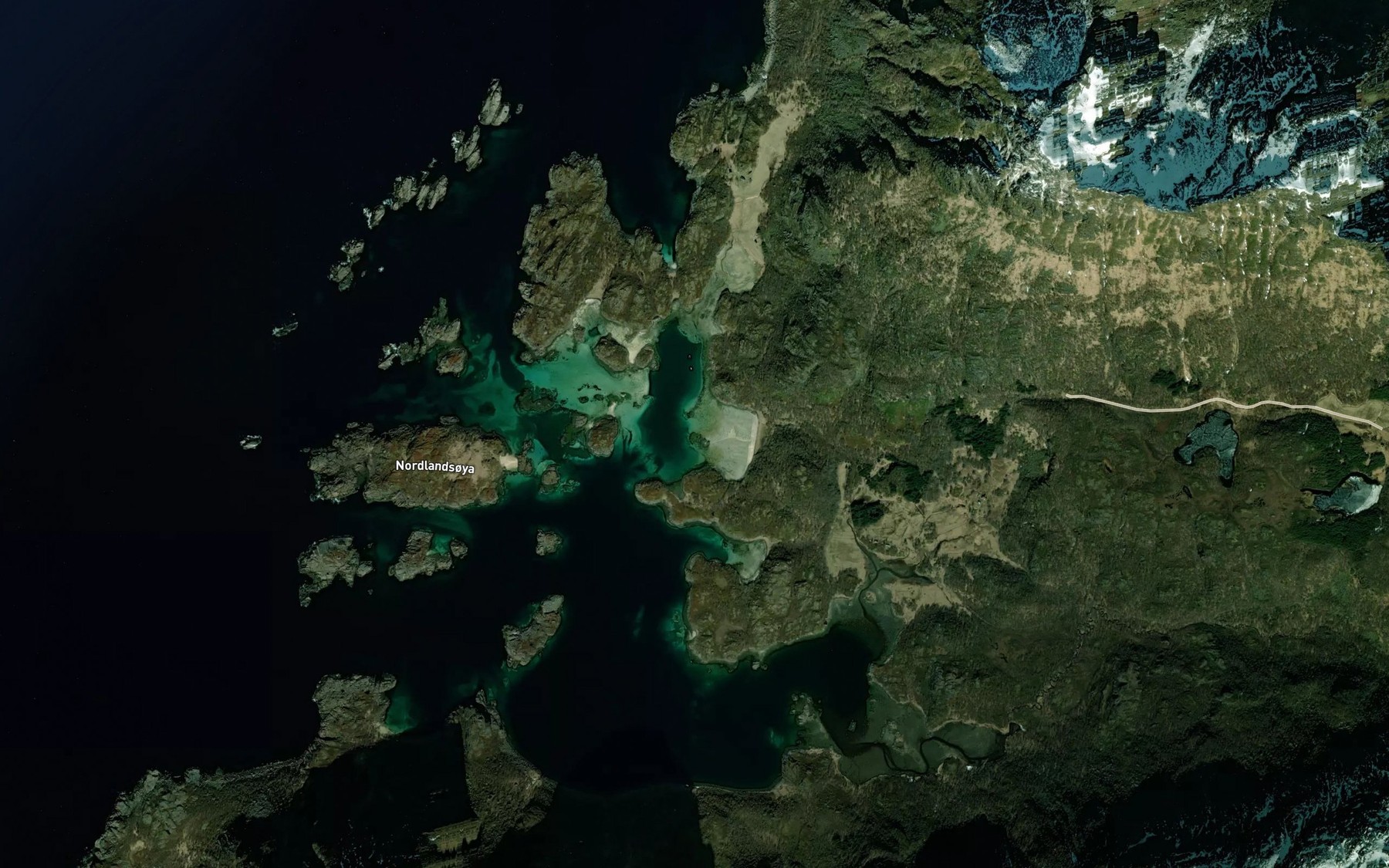 Satellite map of the Sandvika