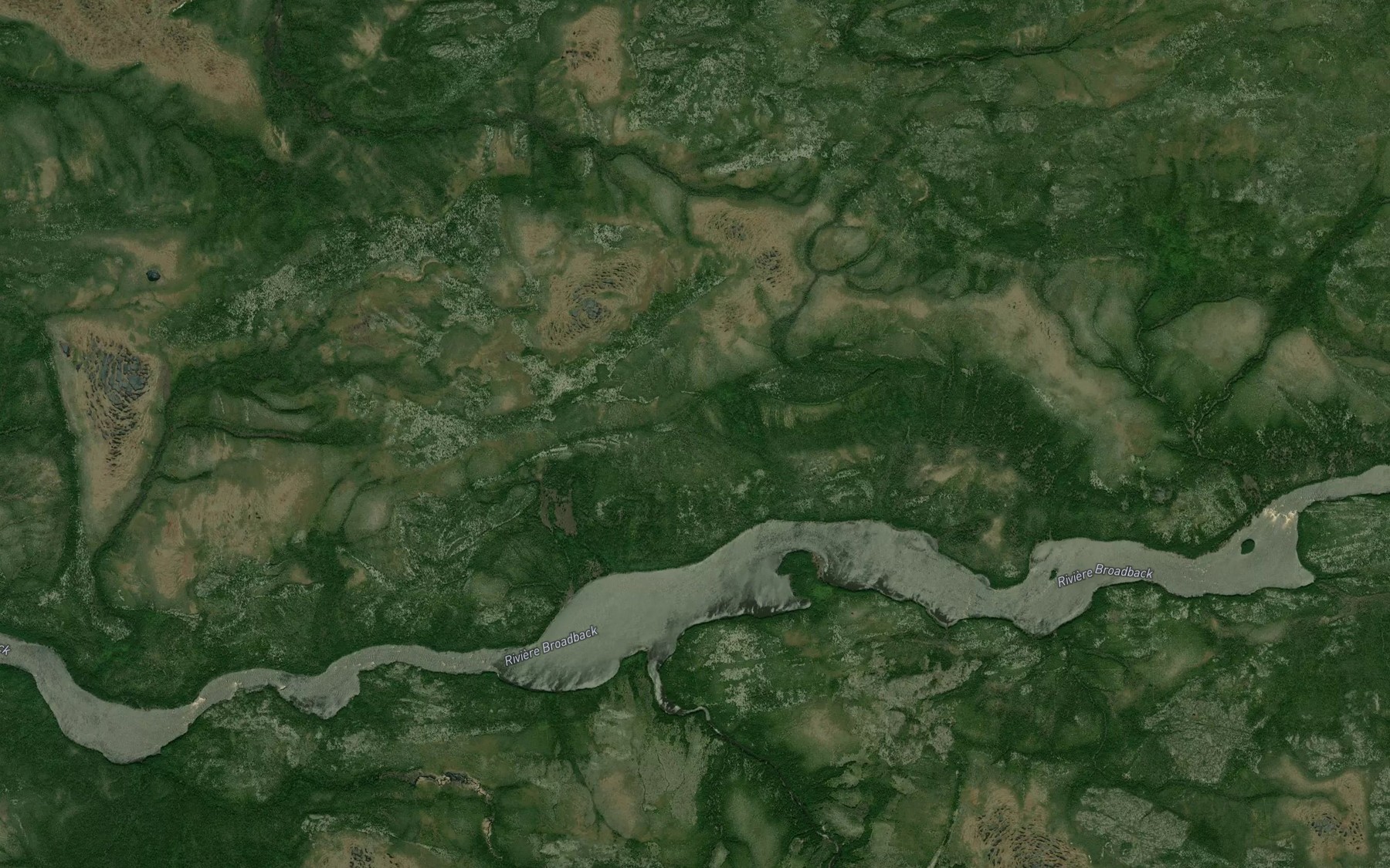 Satellite map of the Baie Yatuwakamish