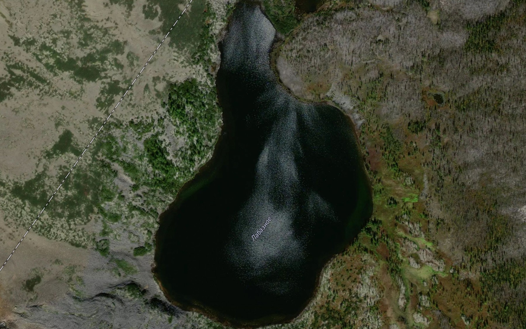 Satellite map of the Ozero Labaznoye