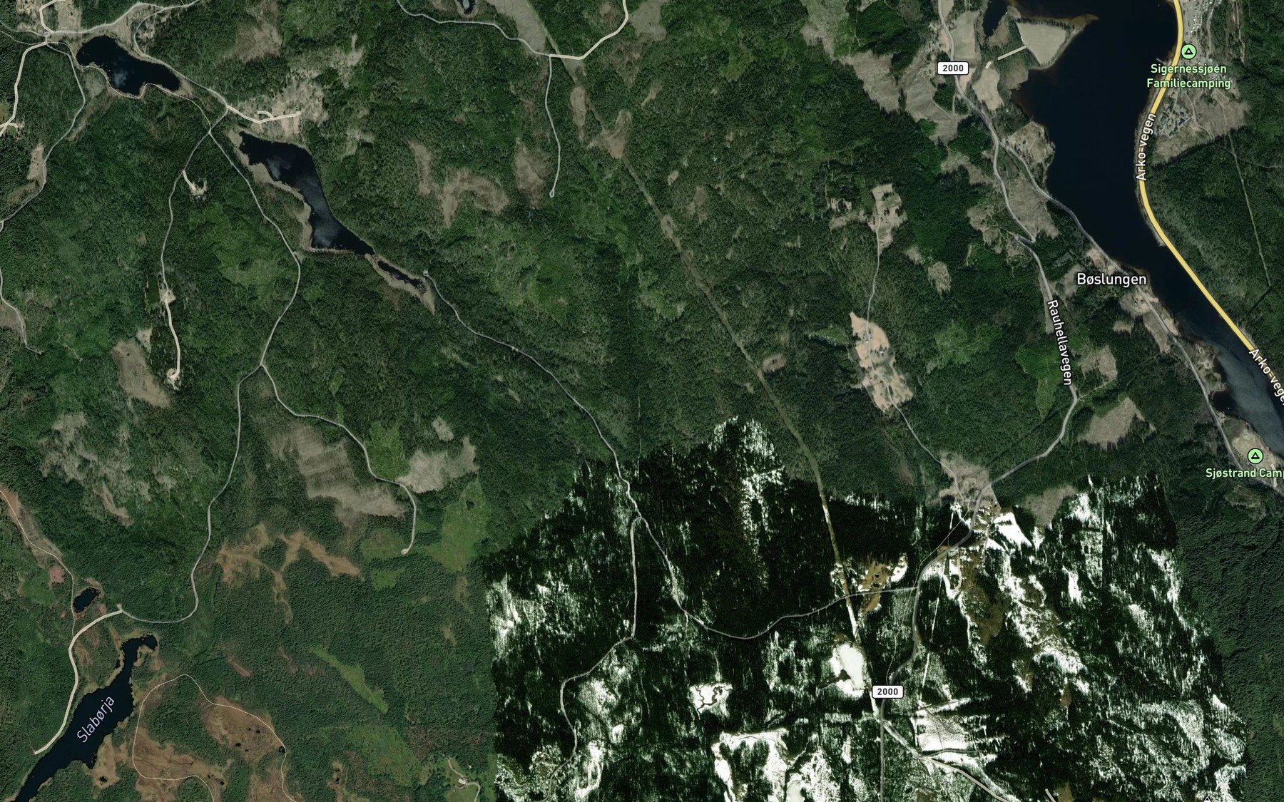 Satellite map of the Svartbekken