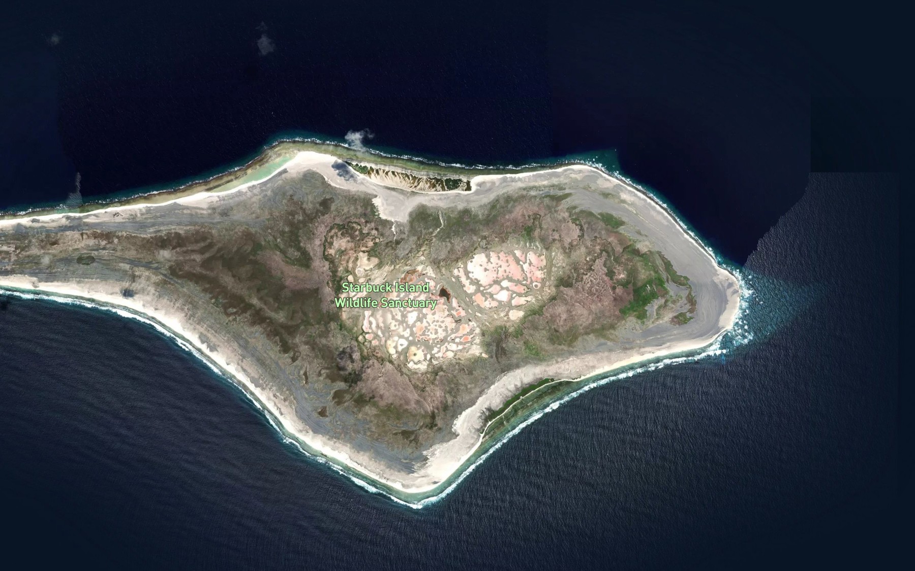 Satellite map of the Salty Drying Lagoon