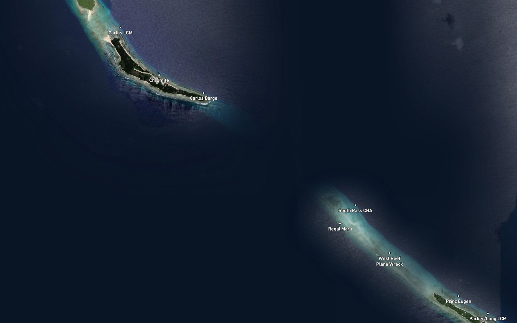 Satellite map of the South Pass