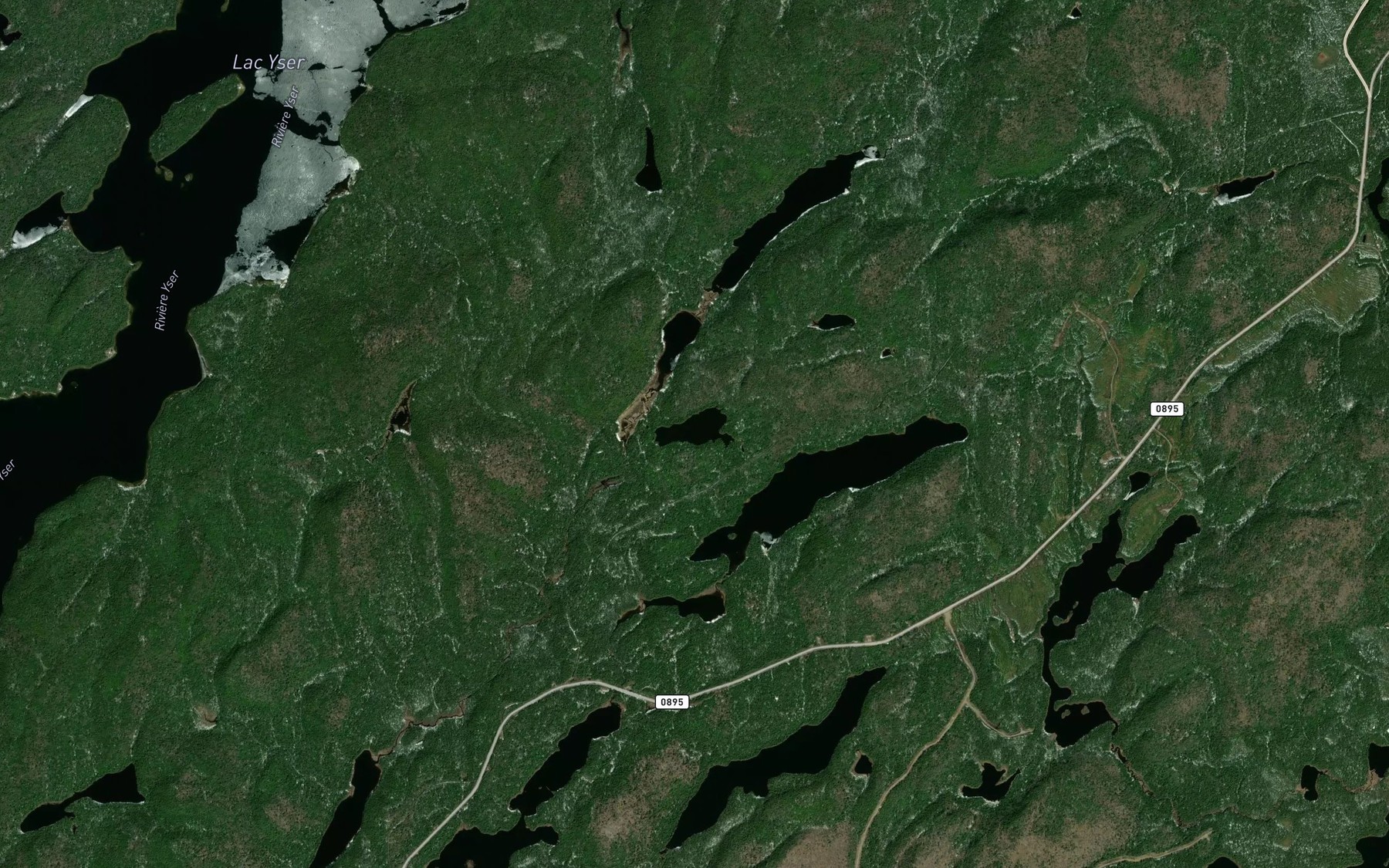 Satellite map of the Lac Ander