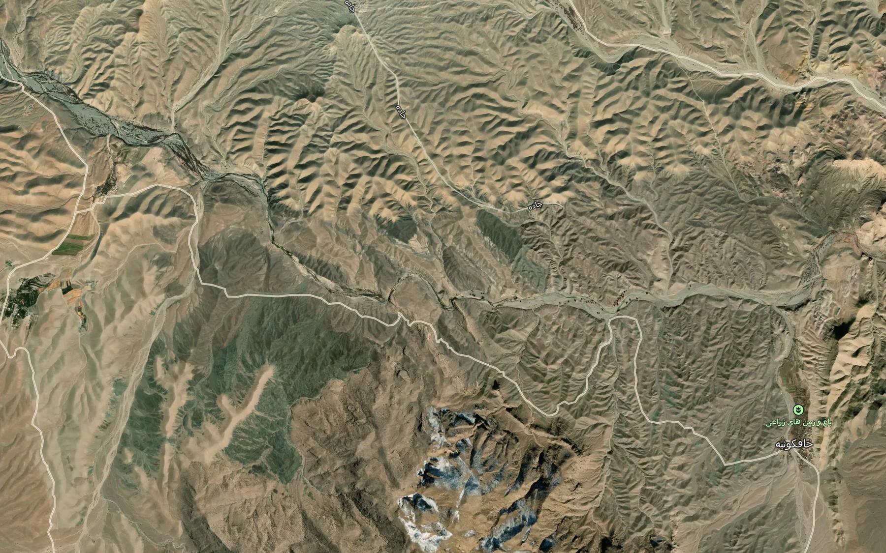 Satellite map of the Cheshmheh-ye Chehel Dokhtaran
