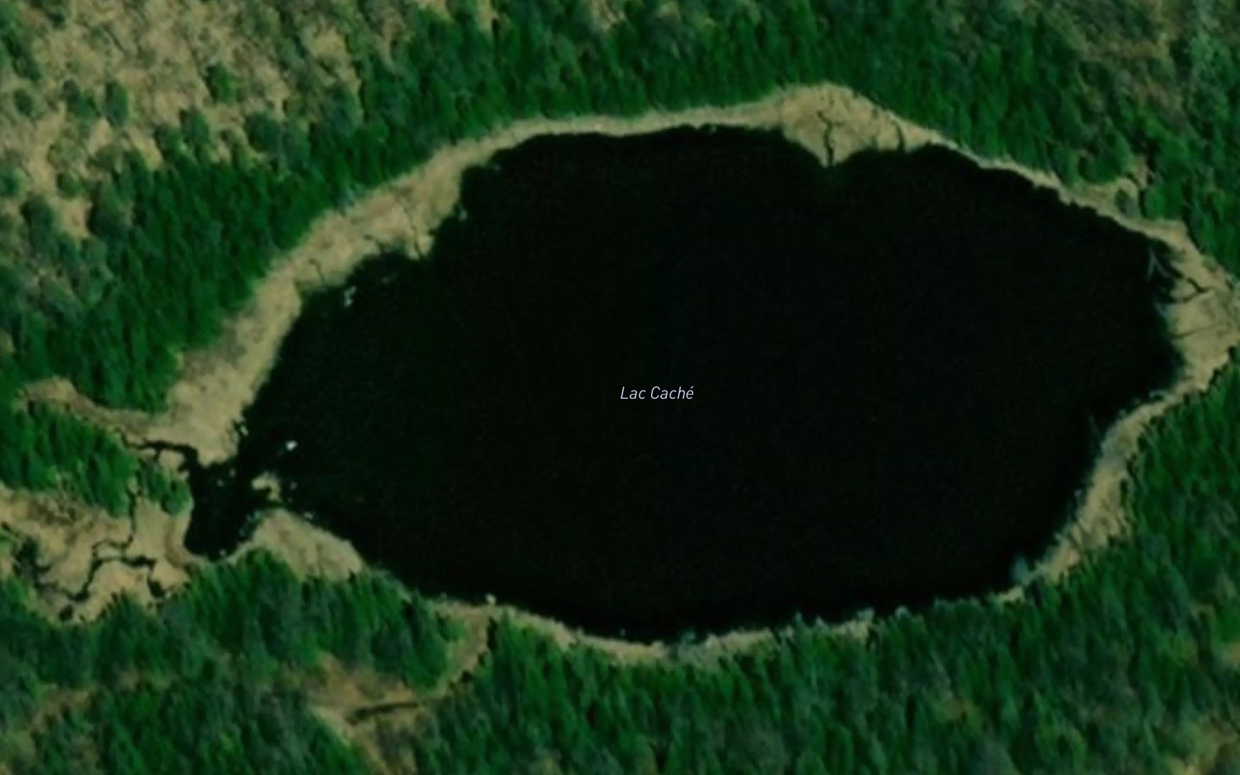 Satellite map of the Lac Cache