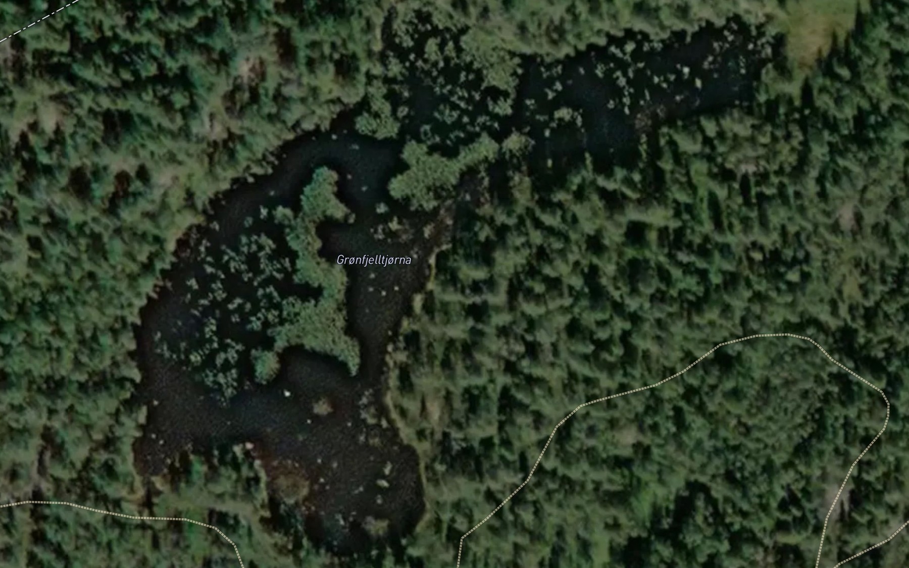 Satellite map of the Gronfjelltjorna