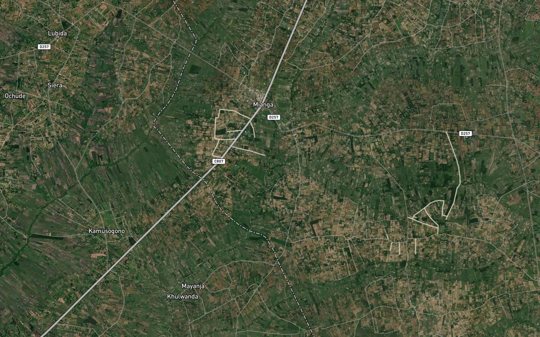 Satellite map of the Nandigwa