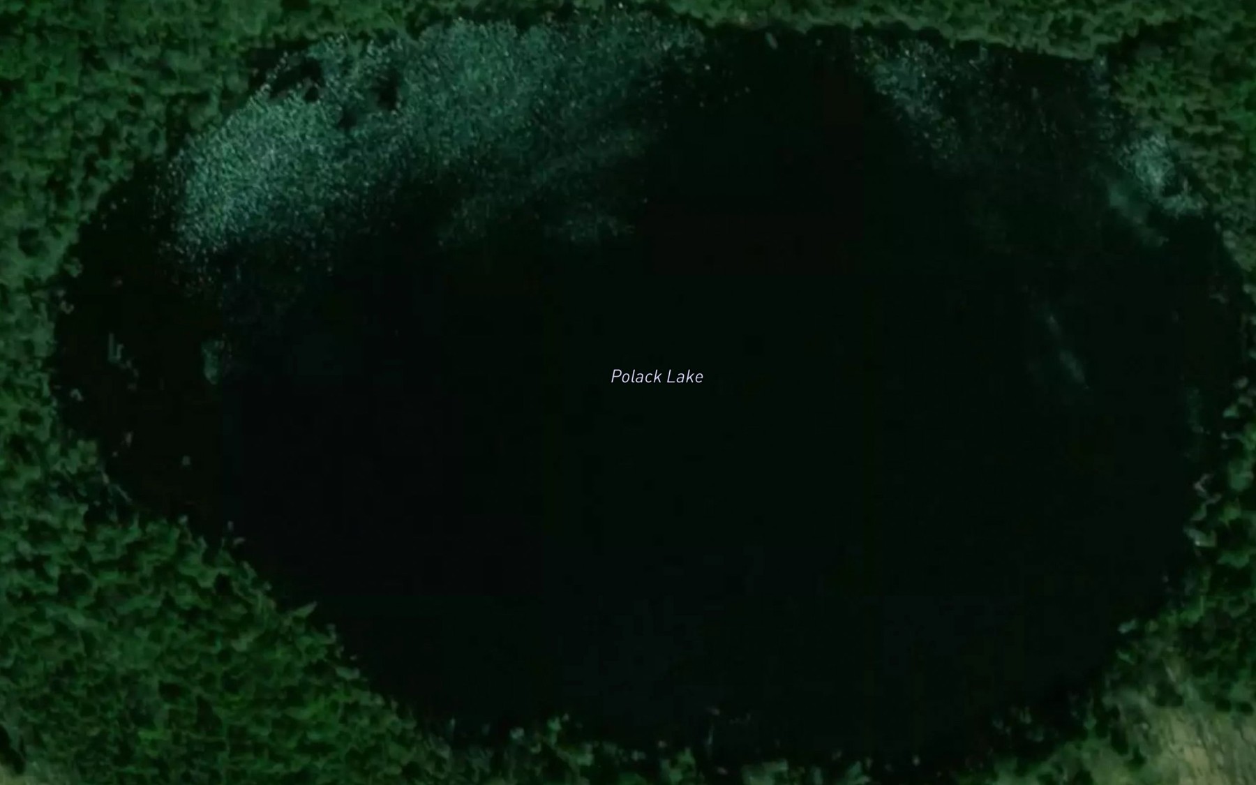 Satellite map of the Polack Lake