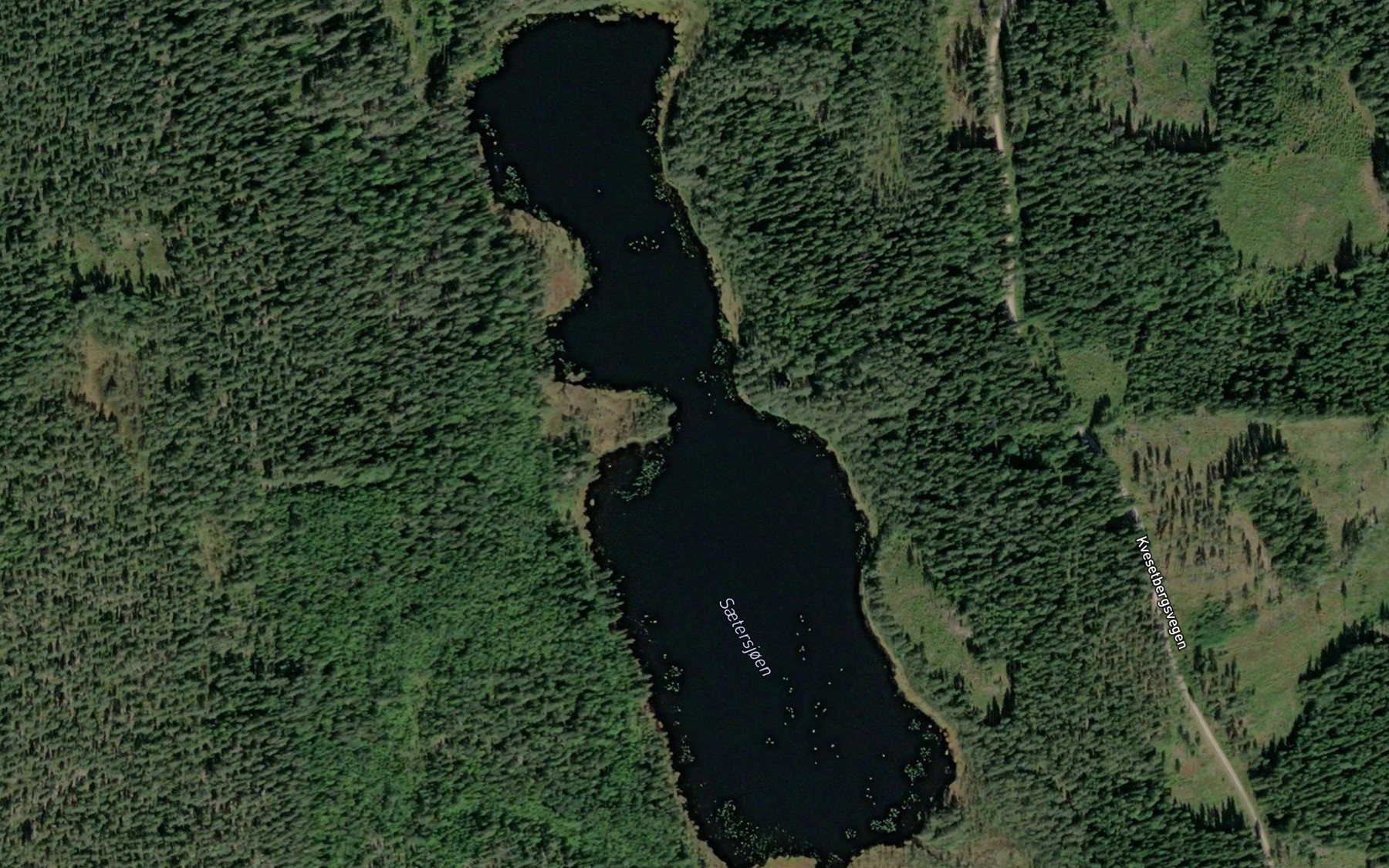 Satellite map of the Saetersjoen